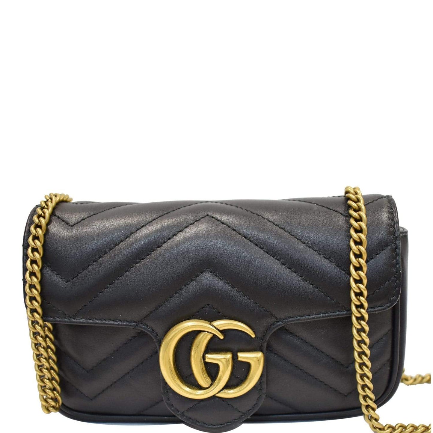 Gucci Marmont Super Crossbody Bag Leather Black