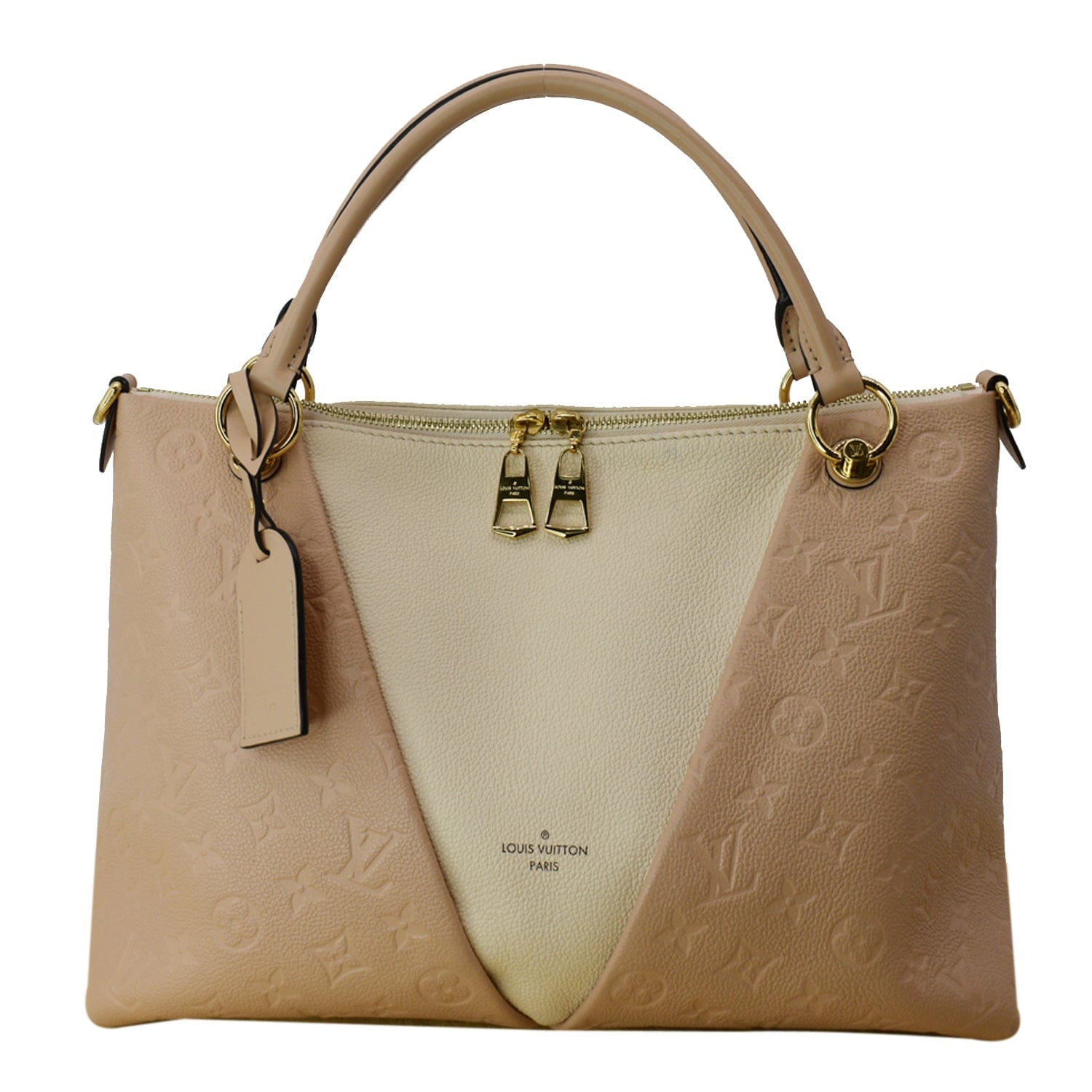 Louis Mm Empreinte Tote Shoulder Bag Rose Monogram