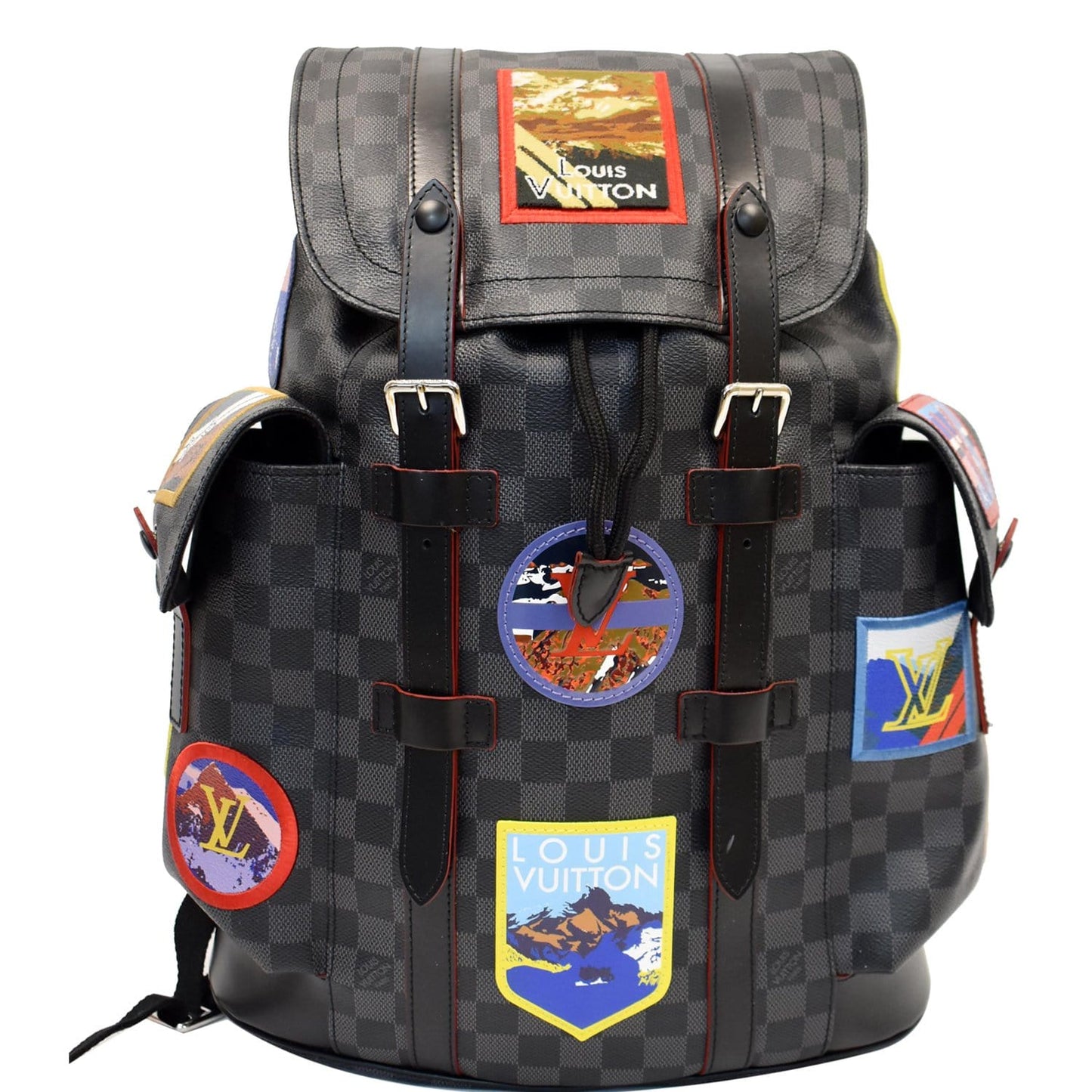 Louis Alps Christopher Patch Damier Graphite Backpack Black