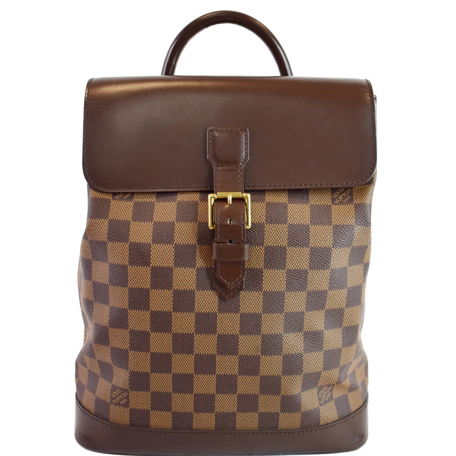 Louis Soho Damier Ebene Backpack Bag Brown Brown 1