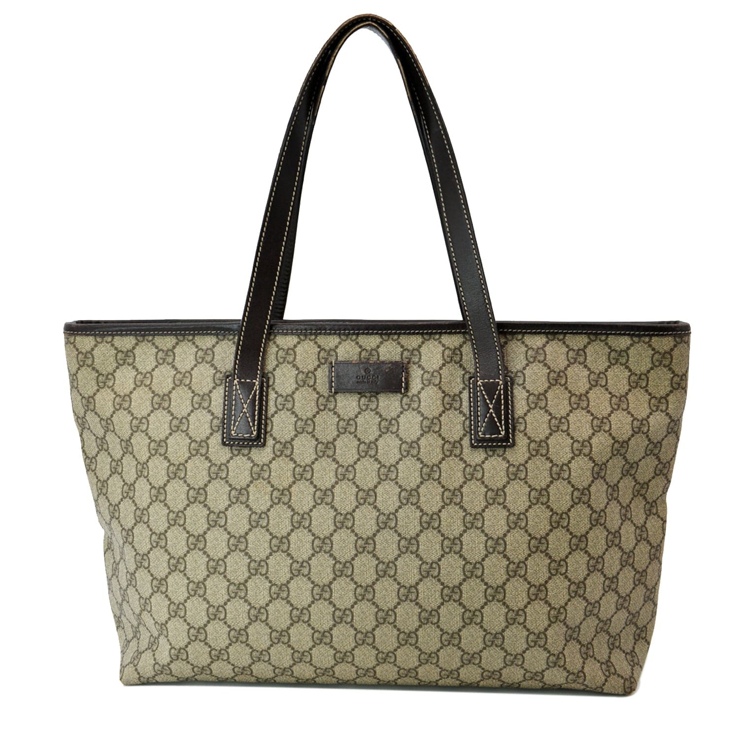 Gucci Supreme Tote Bag Canvas Beige