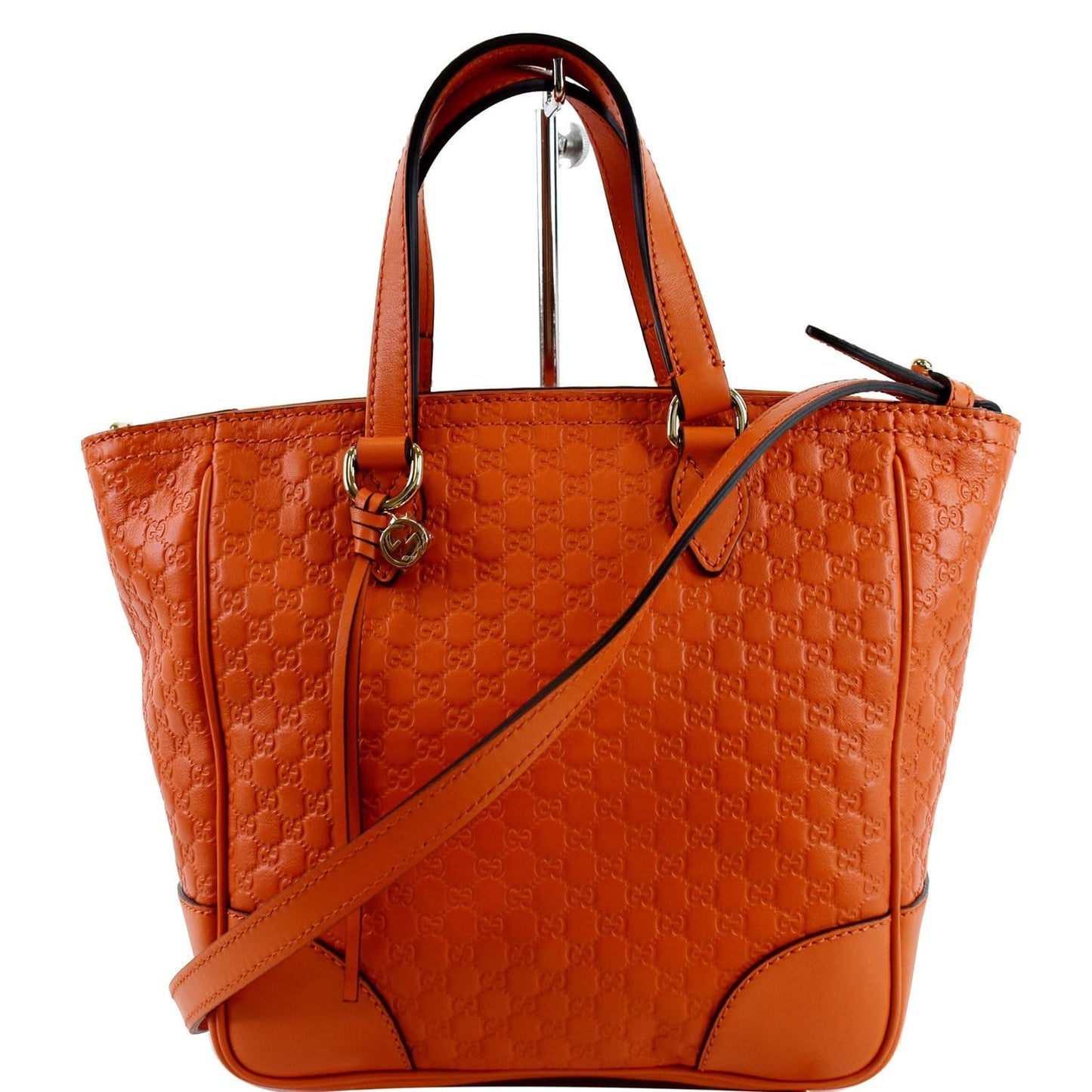Gucci Bree ssima Crossbody Bag Orange Leather Small Orange 449241
