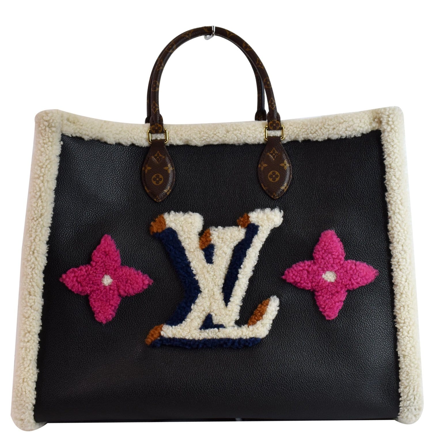Louis Vuitton Teddy Onthego Gm Calfskin Shoulder Bag Monogram Black