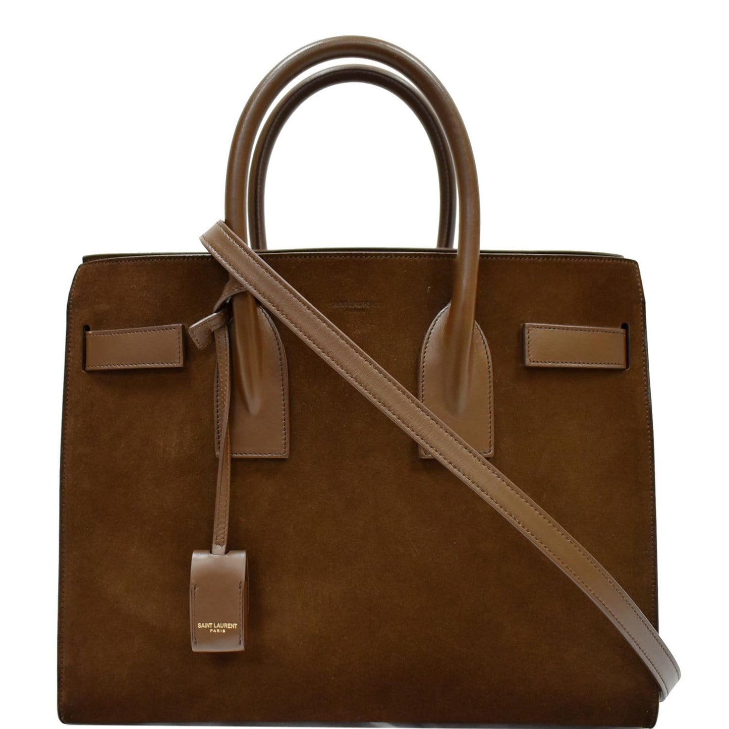 YSL Saint Laurent Saint Sac De Jour Tote Shoulder Bag Leather Suede