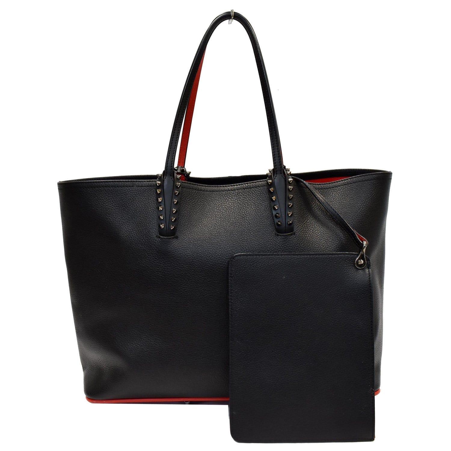 Cabata Studded Tote Bag Leather Black