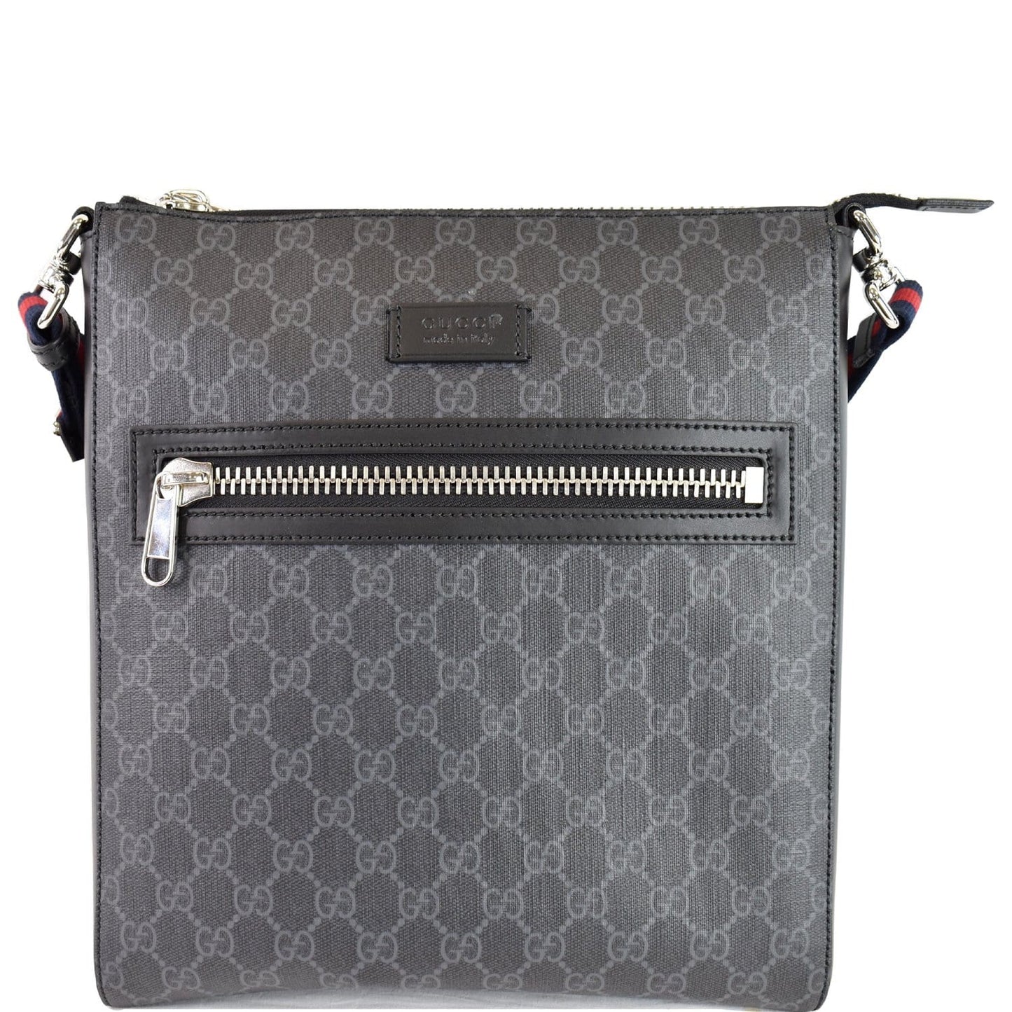 Gucci Supreme Square Messenger Bag Black Crossbody Bag