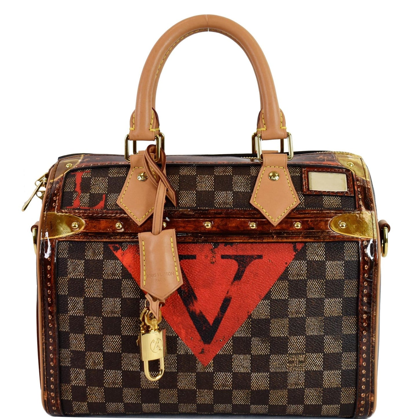 Louis Time Trunk Speedy Bandouliere Damier Shoulder Black Shoulder Bag