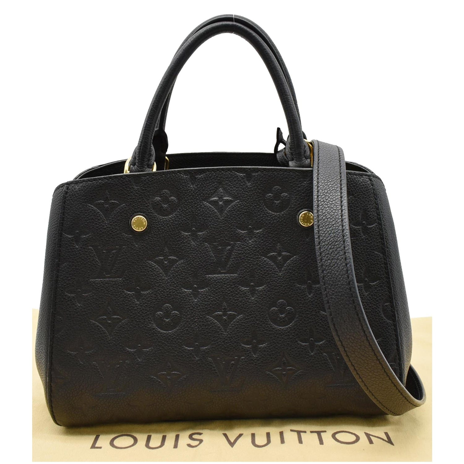 Louis Montaigne Bb Empreinte Satchel Bag Leather Monogram Travel Bag