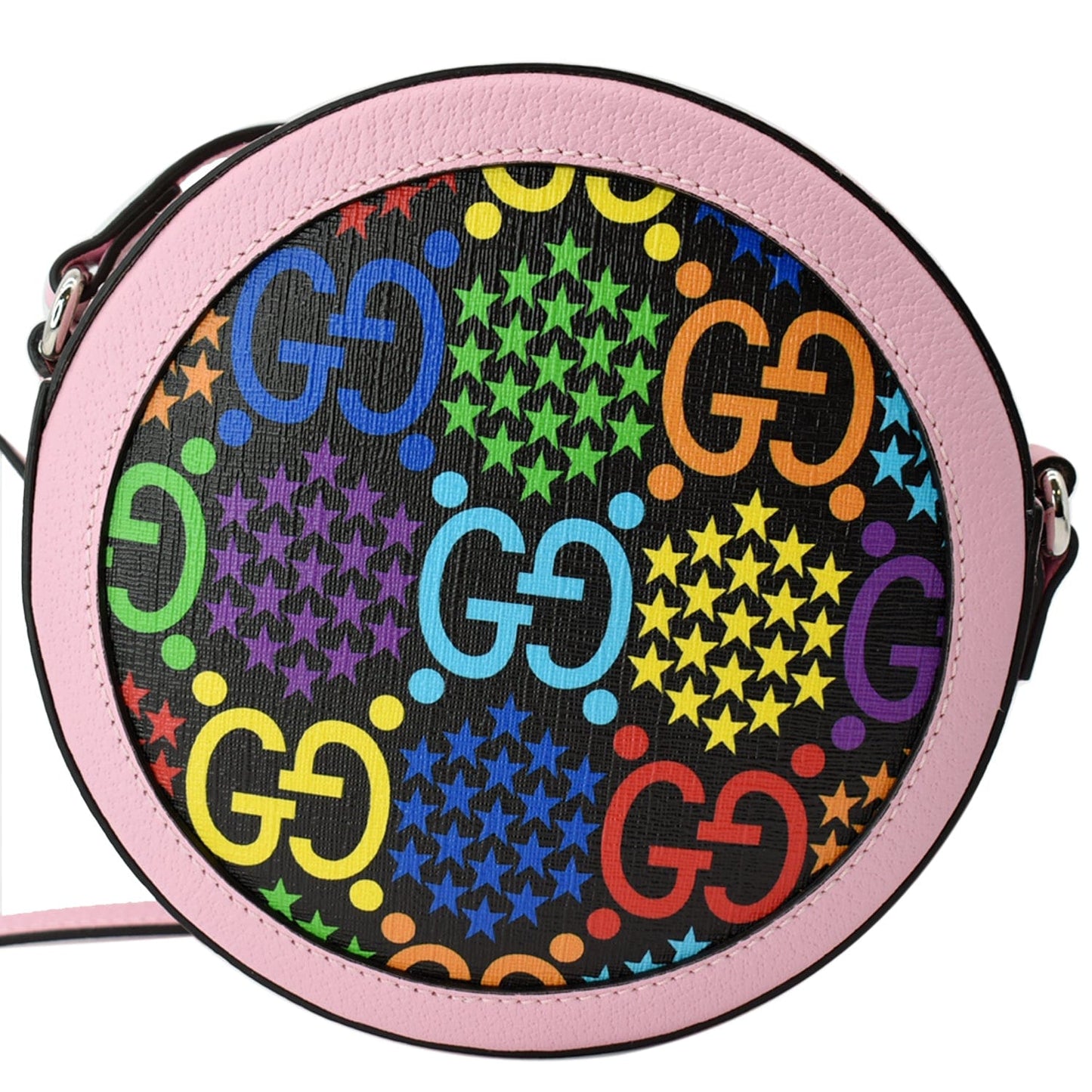 Gucci Psychedelic Round Crossbody Bag Multicolor Leather