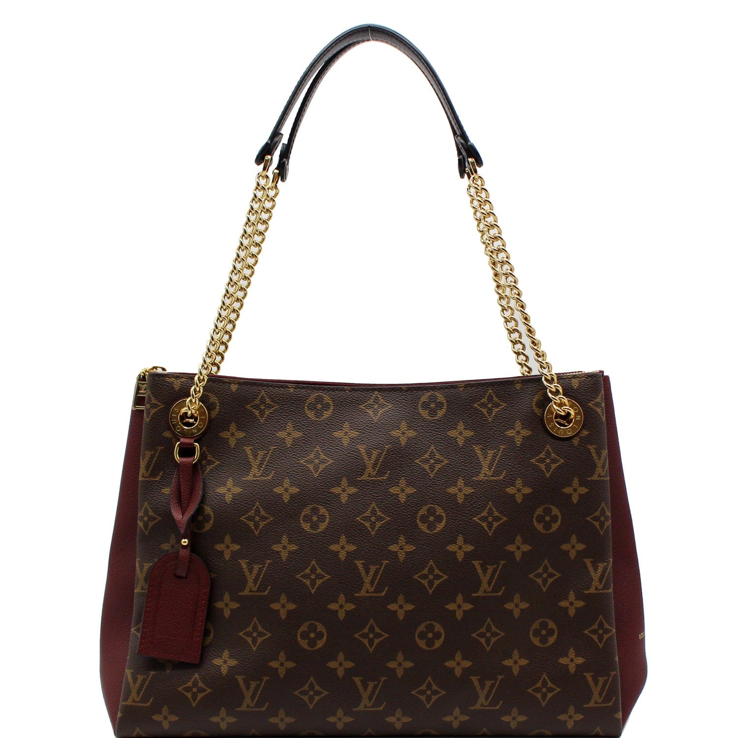 Louis Surene Mm Shoulder Bag Bordeaux Canvas Monogram