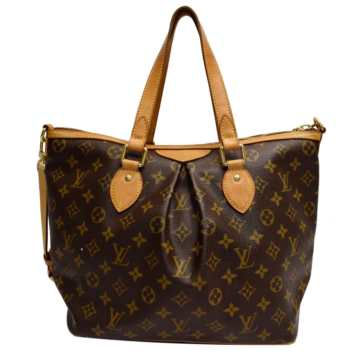 Louis Palermo Pm Shoulder Bag Canvas Monogram Brown 7