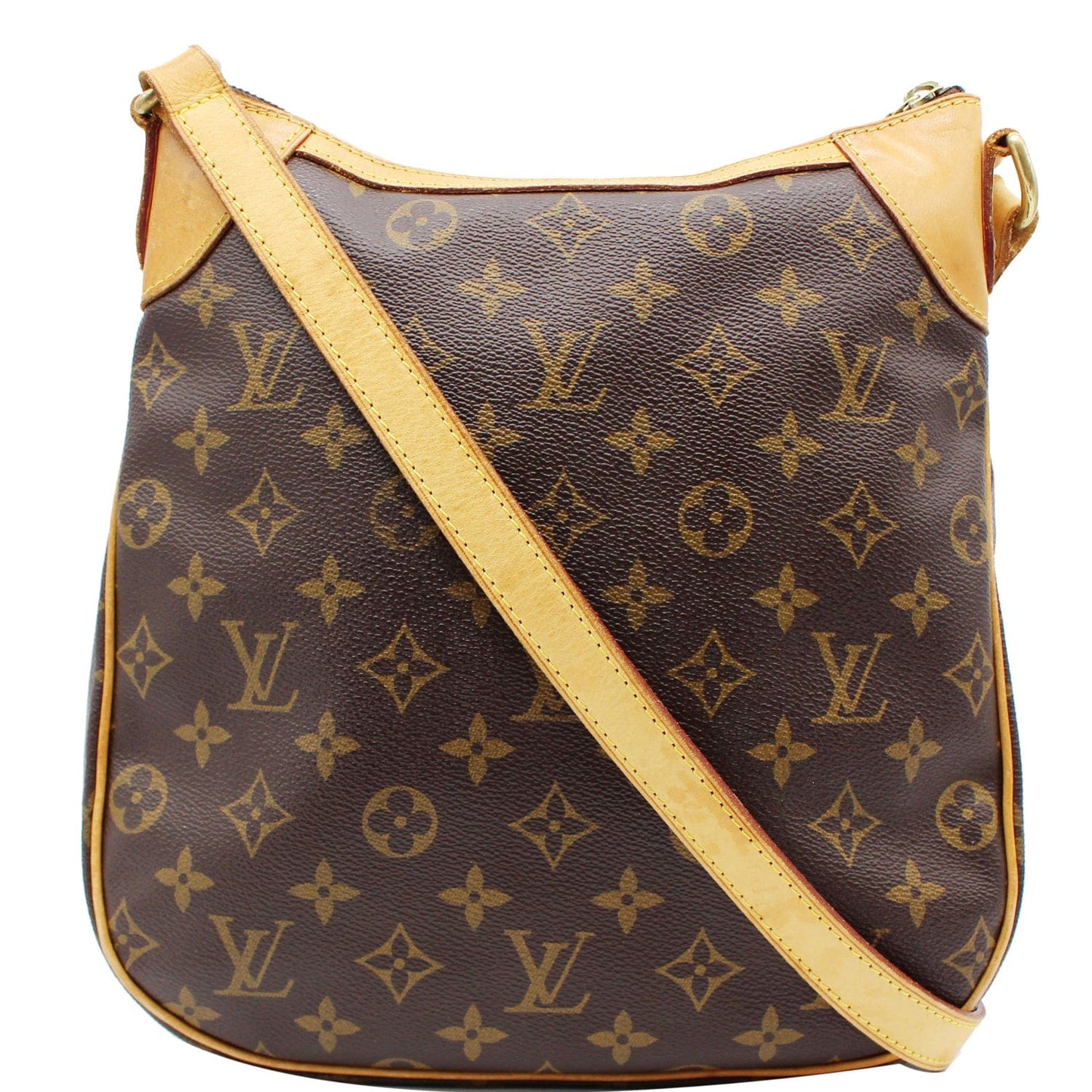 Louis Odeon Pm Crossbody Bag Canvas Monogram Brown 1