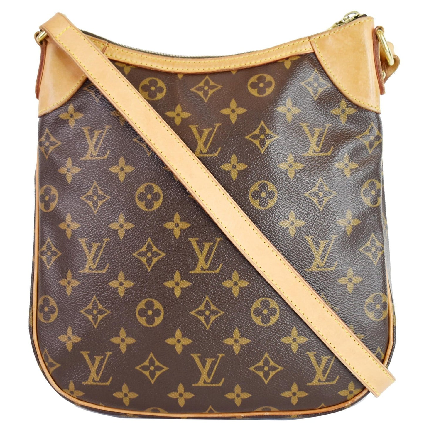 Louis Odeon Pm Shoulder Bag Canvas Monogram Bag Brown