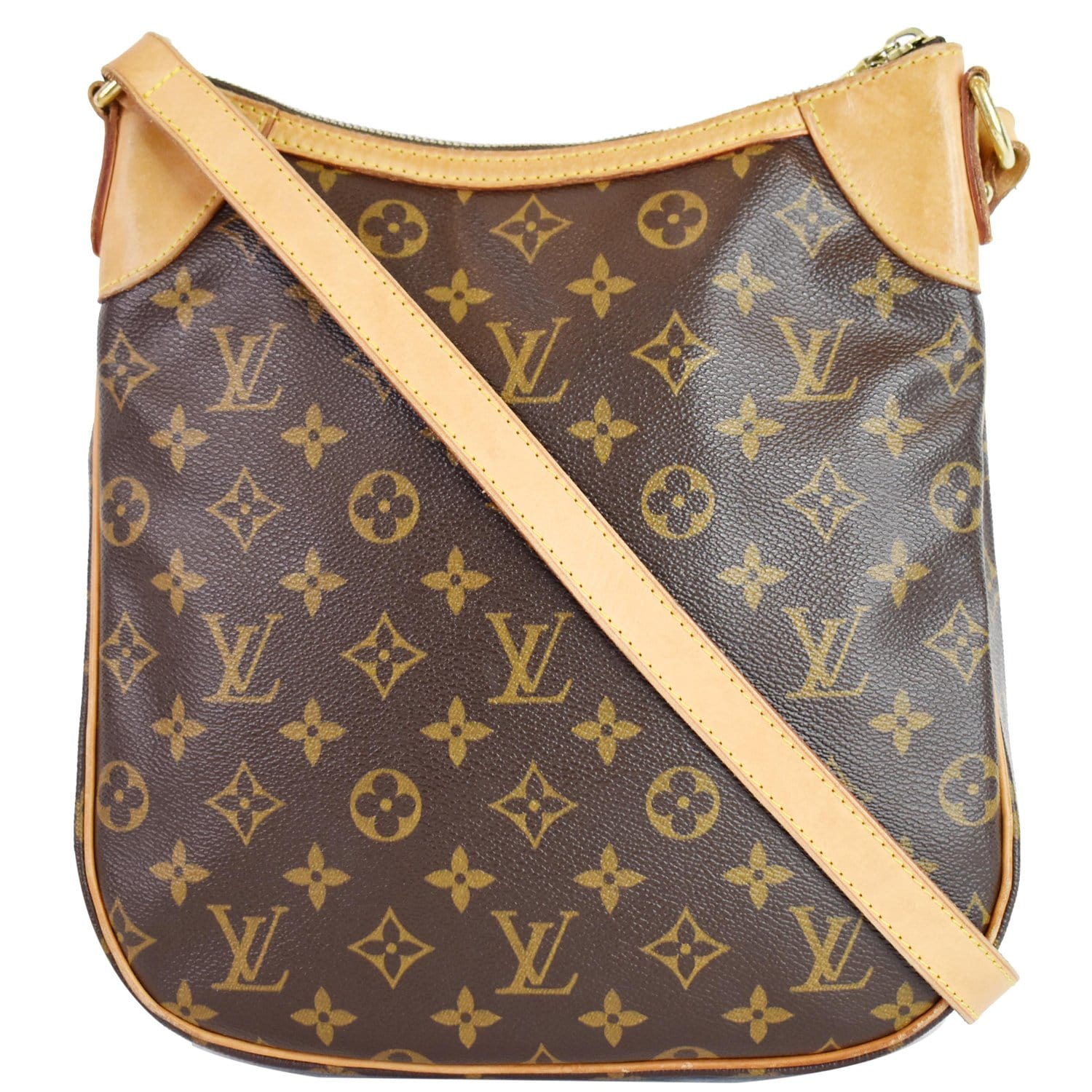 Louis Odeon Pm Shoulder Bag Canvas Monogram Bag Brown
