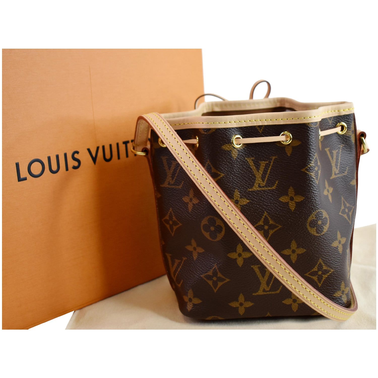 Louis Nano Noe Crossbody Bag Canvas Monogram