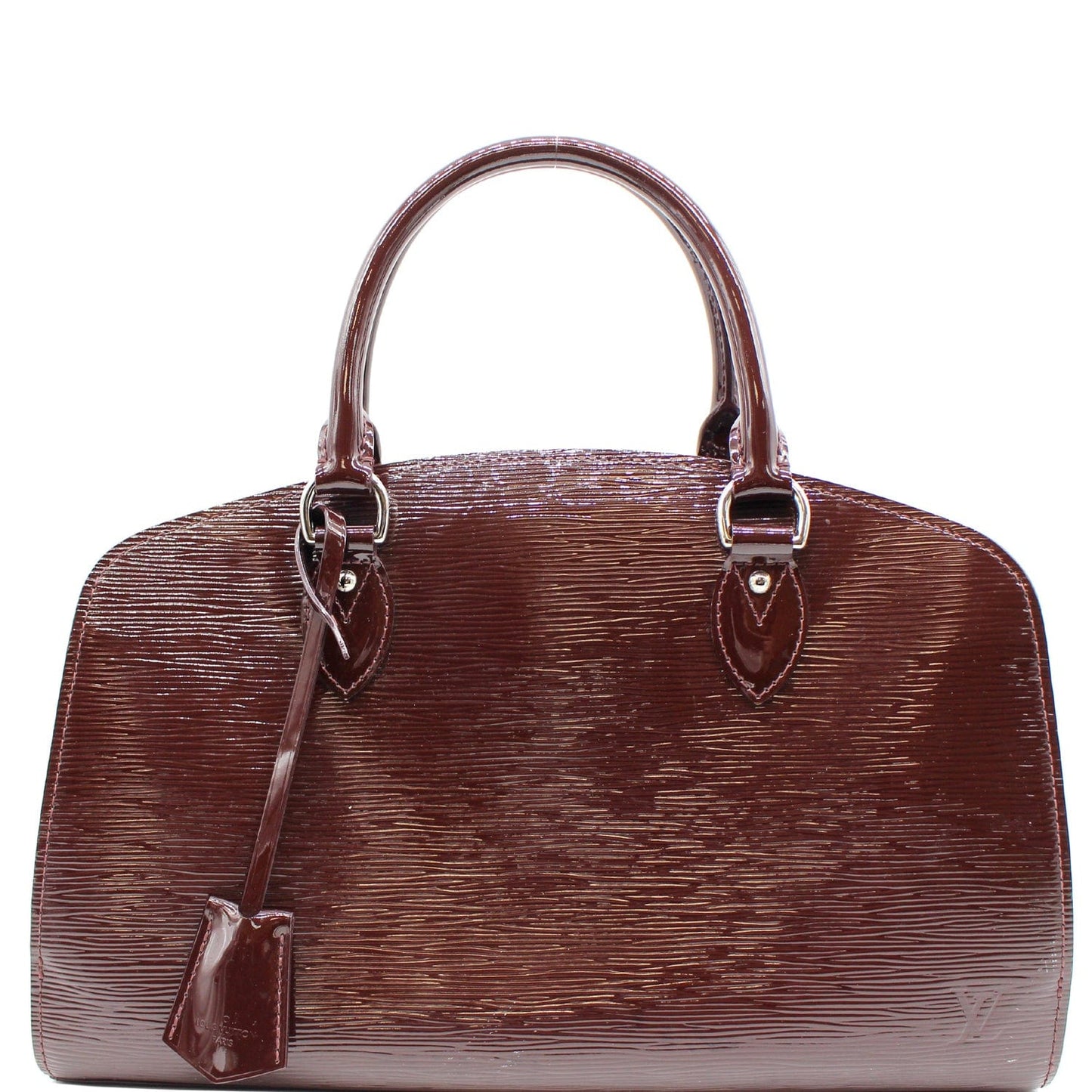 Louis Electric Pont Neuf Pm Epi Satchel Leather Travel Bag