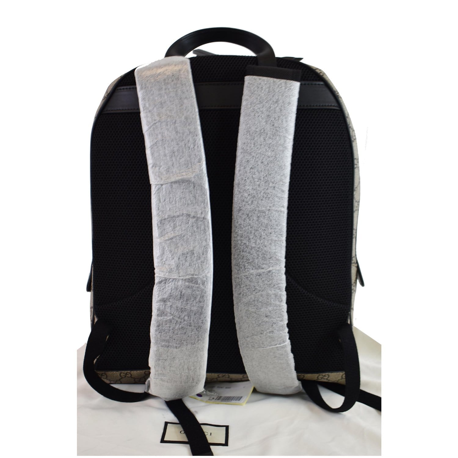 Gucci Aveugle Par Amour Print Supreme Backpack Bag Beige