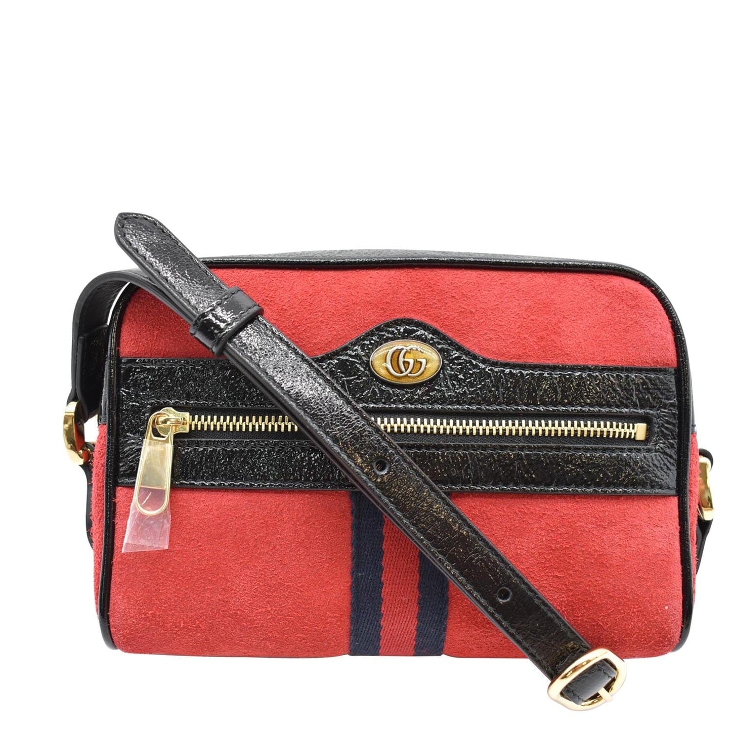 Gucci Ophidia Mini Web Crossbody Bag Leather Suede