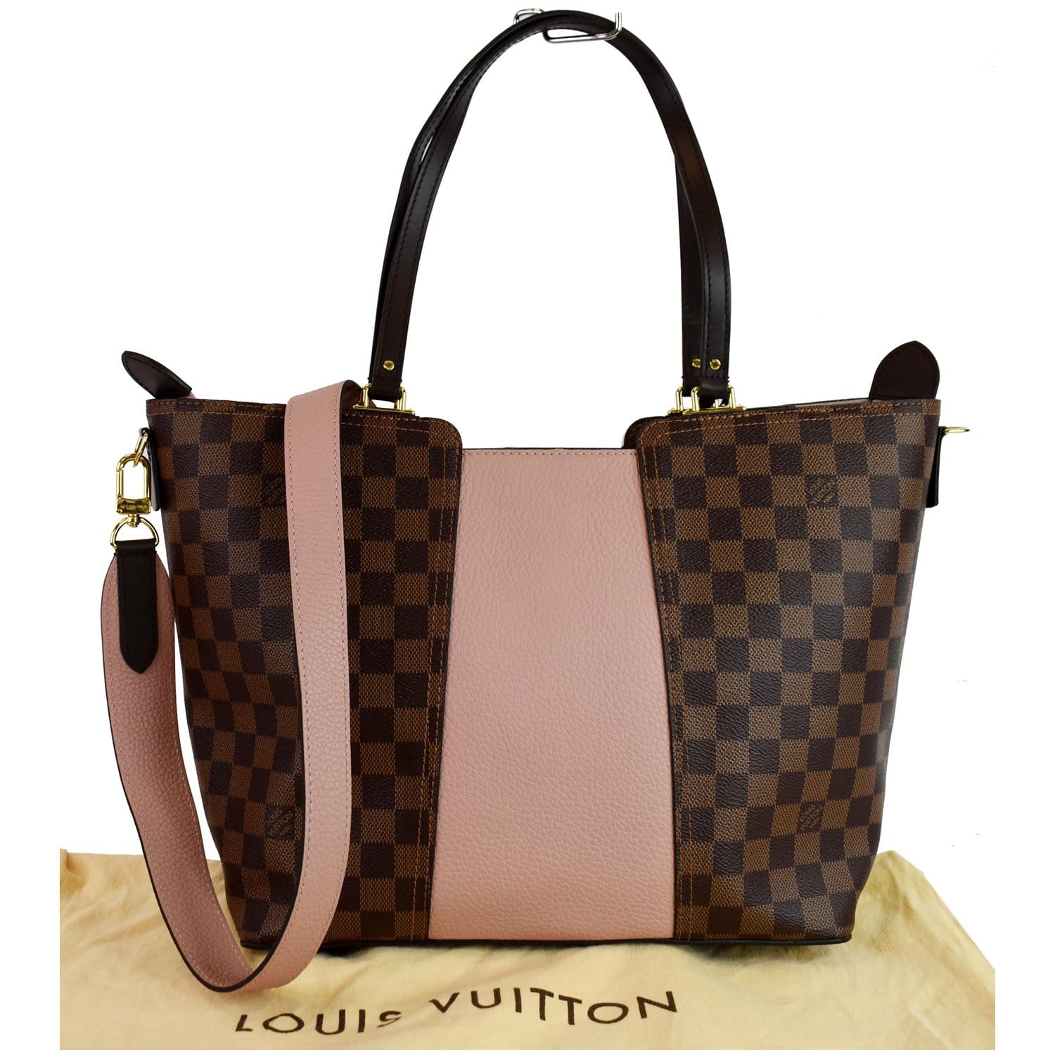 Louis Jersey Damier Ebene Shoulder Bag Magnolia Magnolia 1
