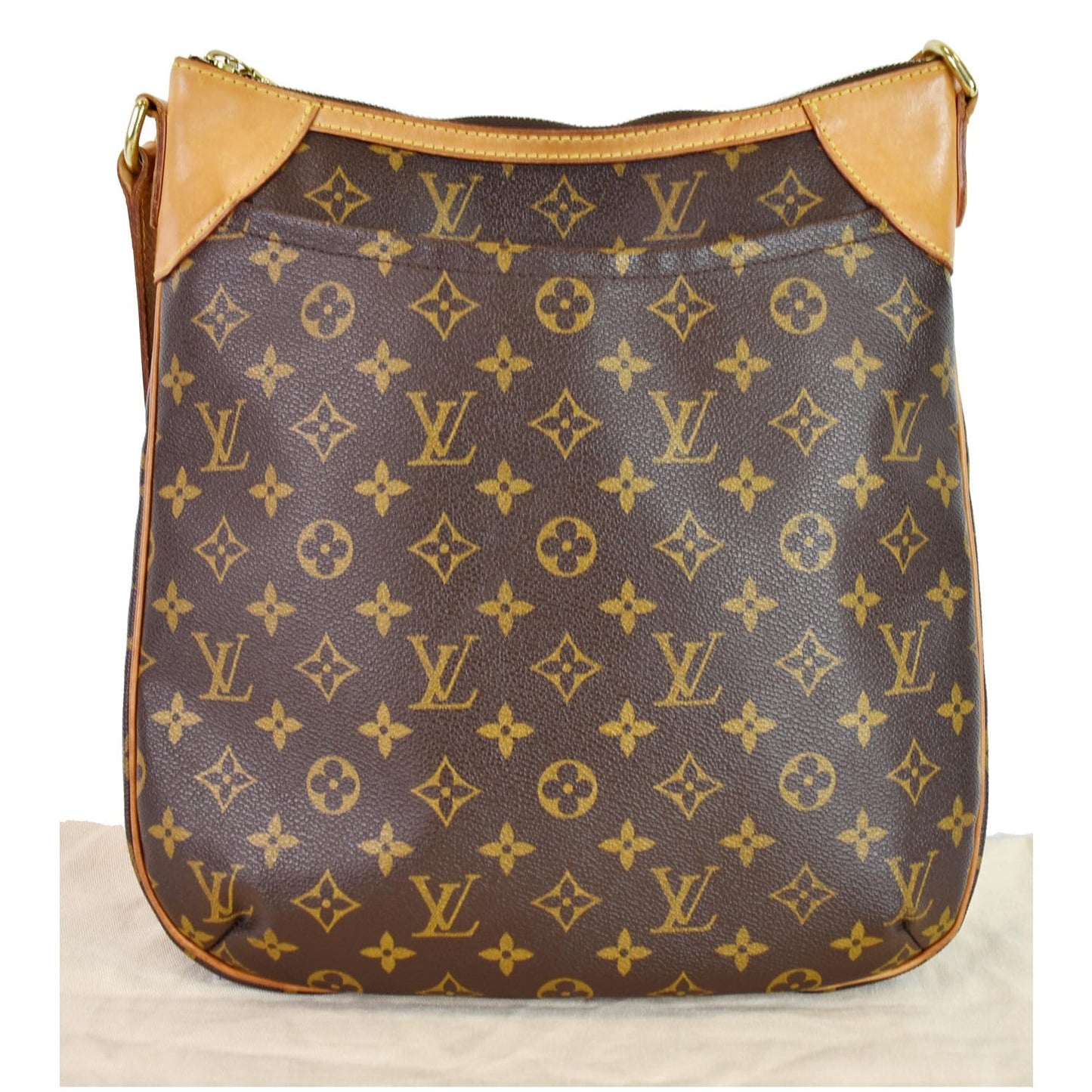 Louis Odeon Mm Shoulder Bag Monogram Brown