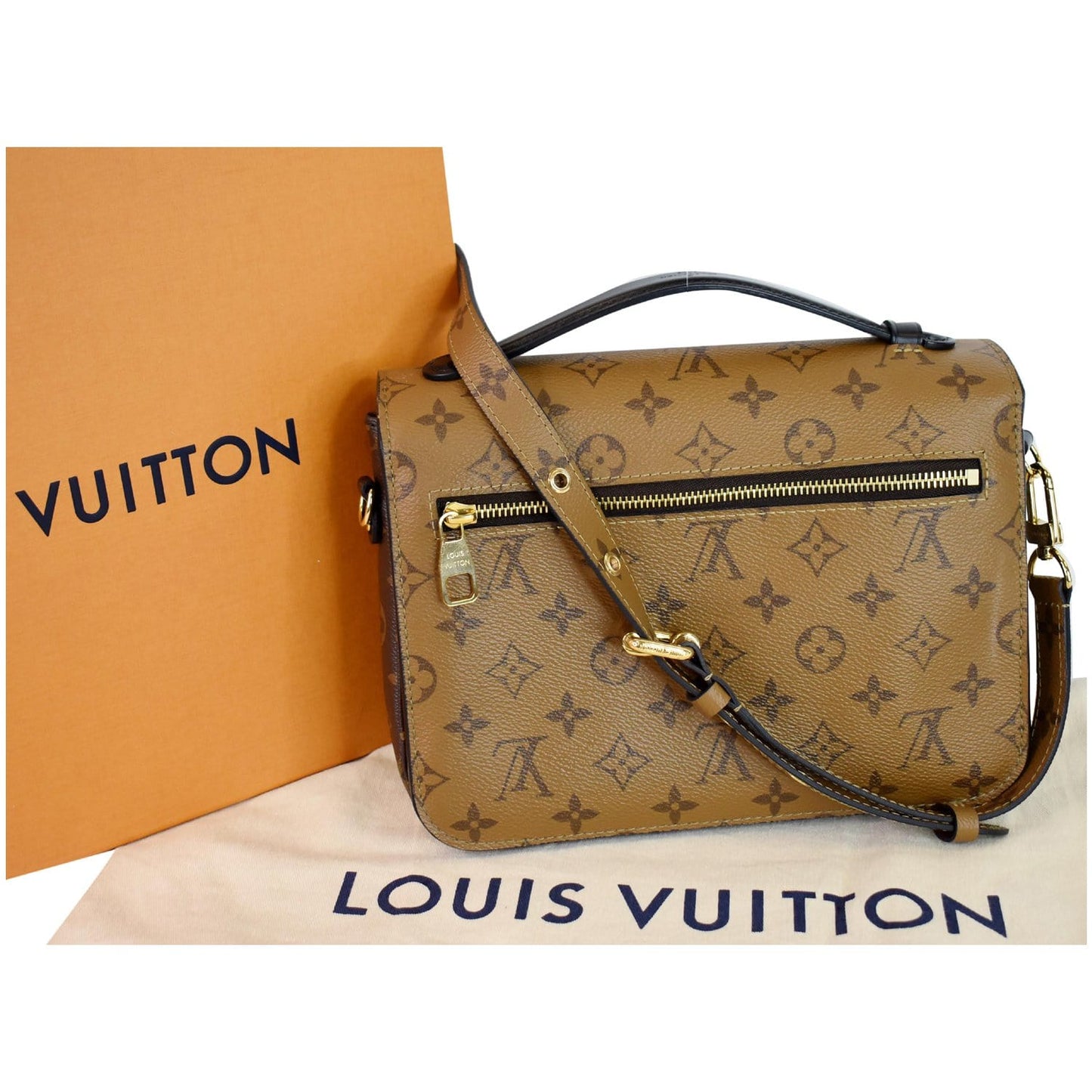 Louis Metis Pochette Reverse Crossbody Bag Canvas Monogram Brown 2