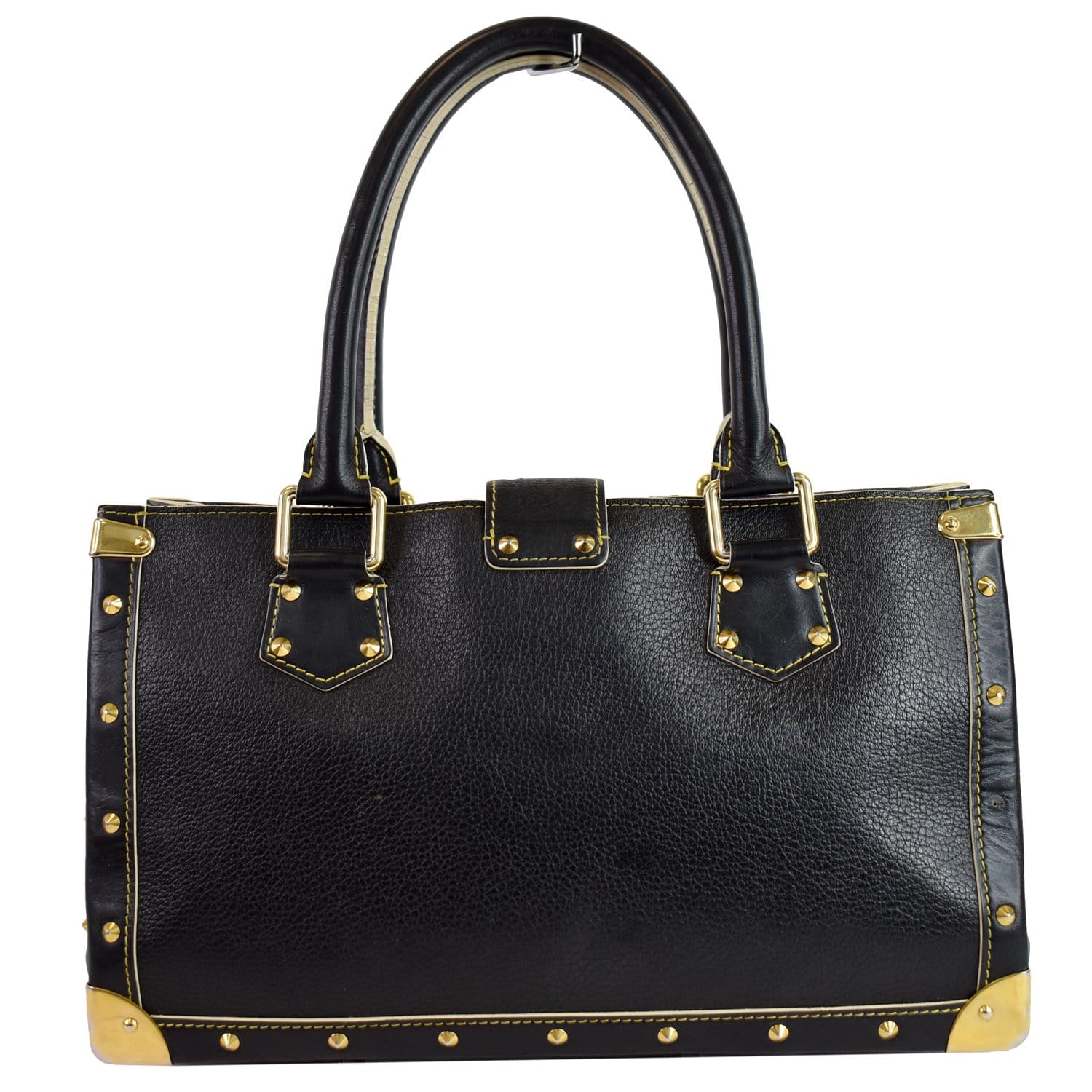 Louis Suhali Le Fabuleux Satchel Bag Leather Black Travel Bag