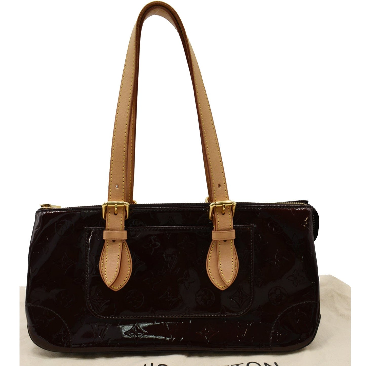 Louis Rosewood Vernis Shoulder Bag Amarante Monogram