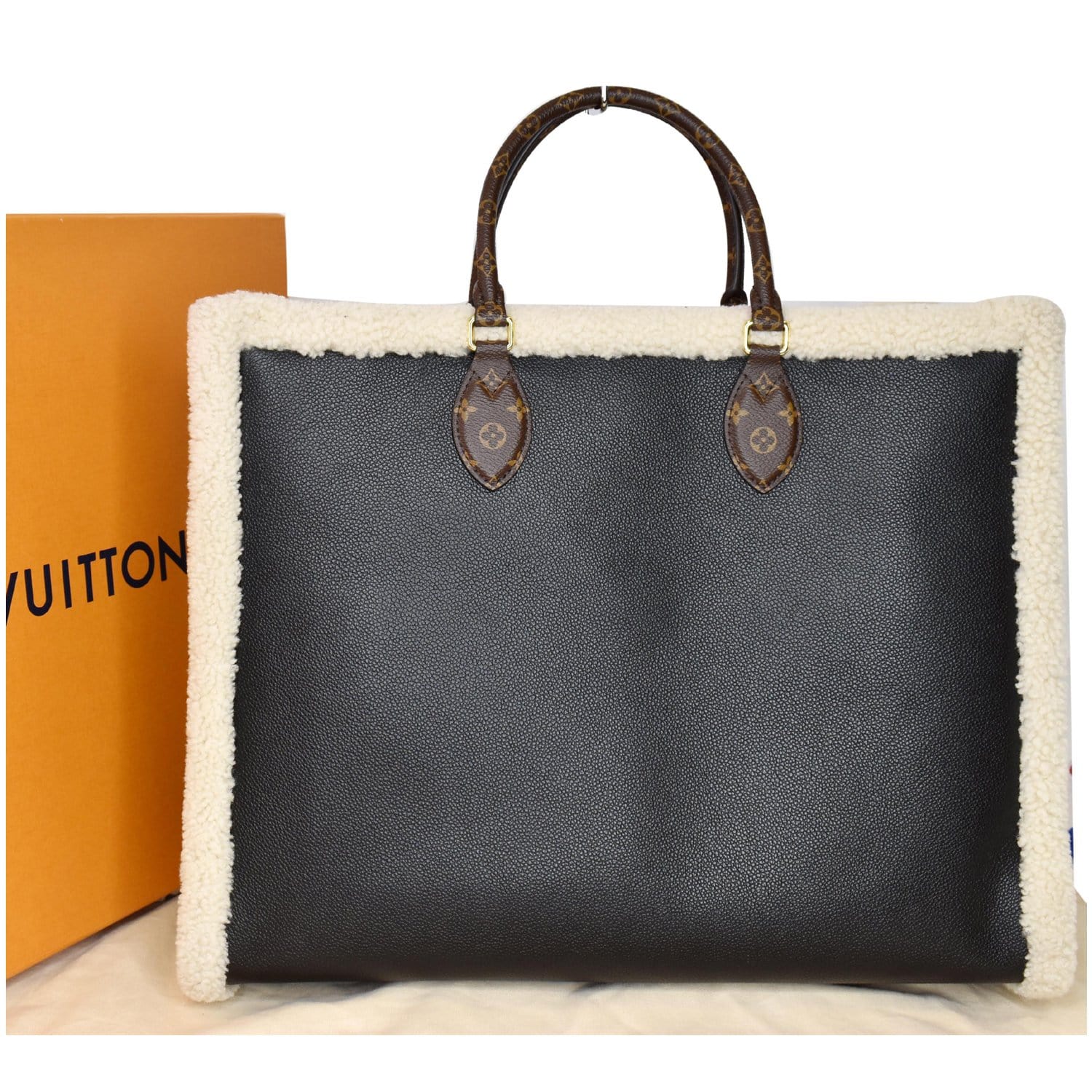 Louis Vuitton Teddy Onthego Gm Calfskin Shoulder Bag Monogram Black