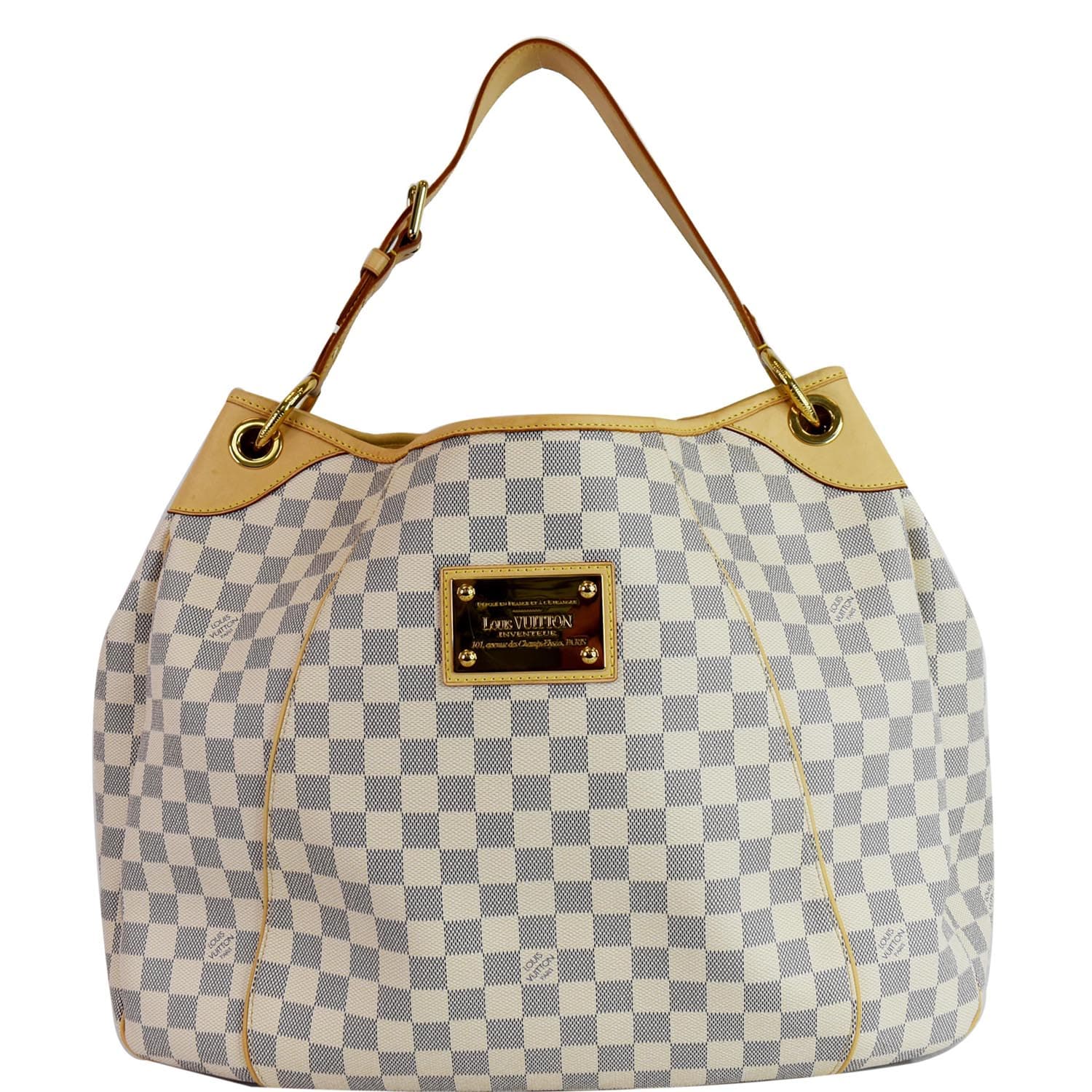 Louis Galliera Gm Damier Azur Shoulder Bag White
