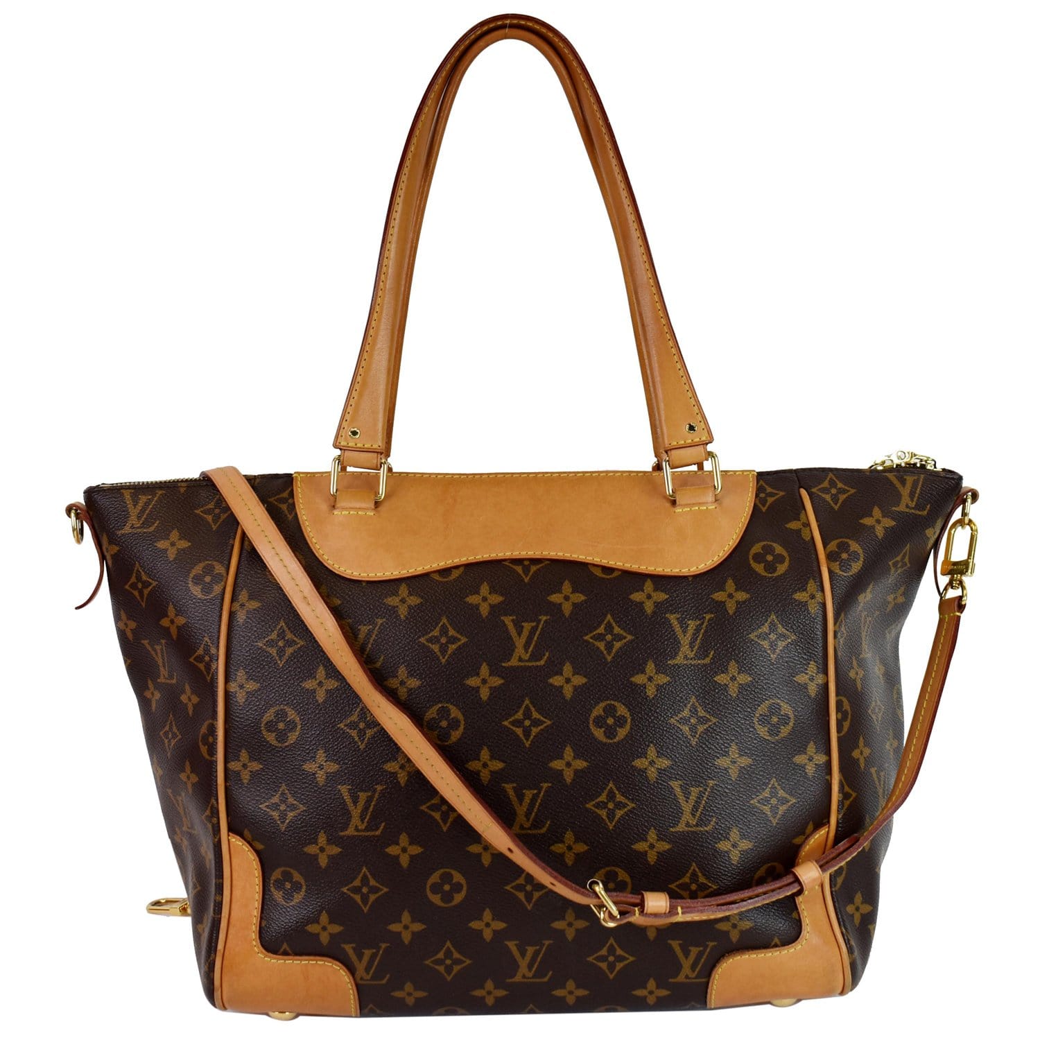 Louis Estrela Mm Nm Shoulder Bag Canvas Monogram Brown 1