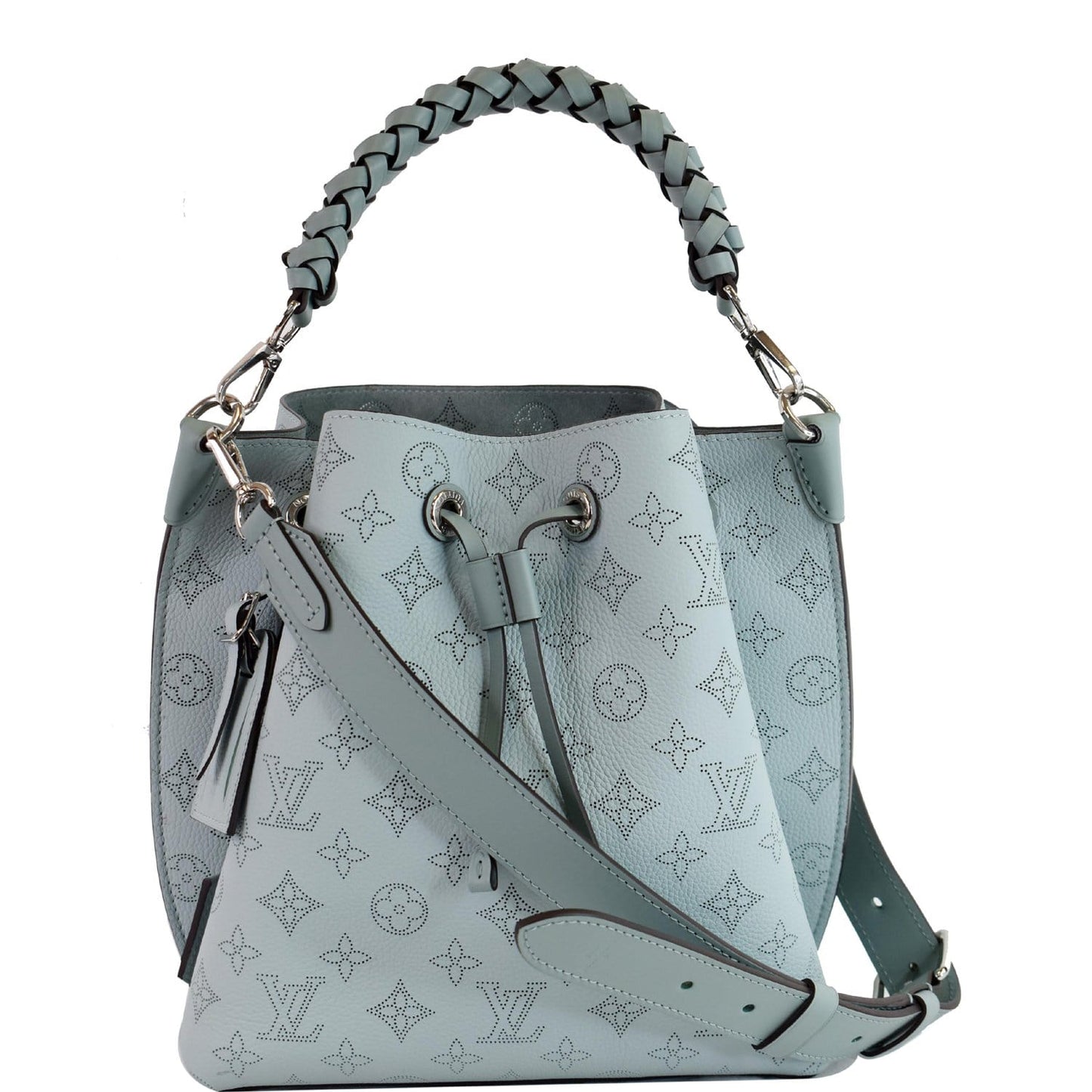 Louis Muria Mahina Perforated Calf Shoulder Bag Leather