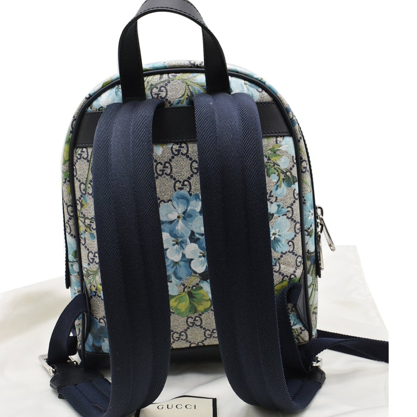 Gucci Blooms Supreme Backpack Monogram Blue