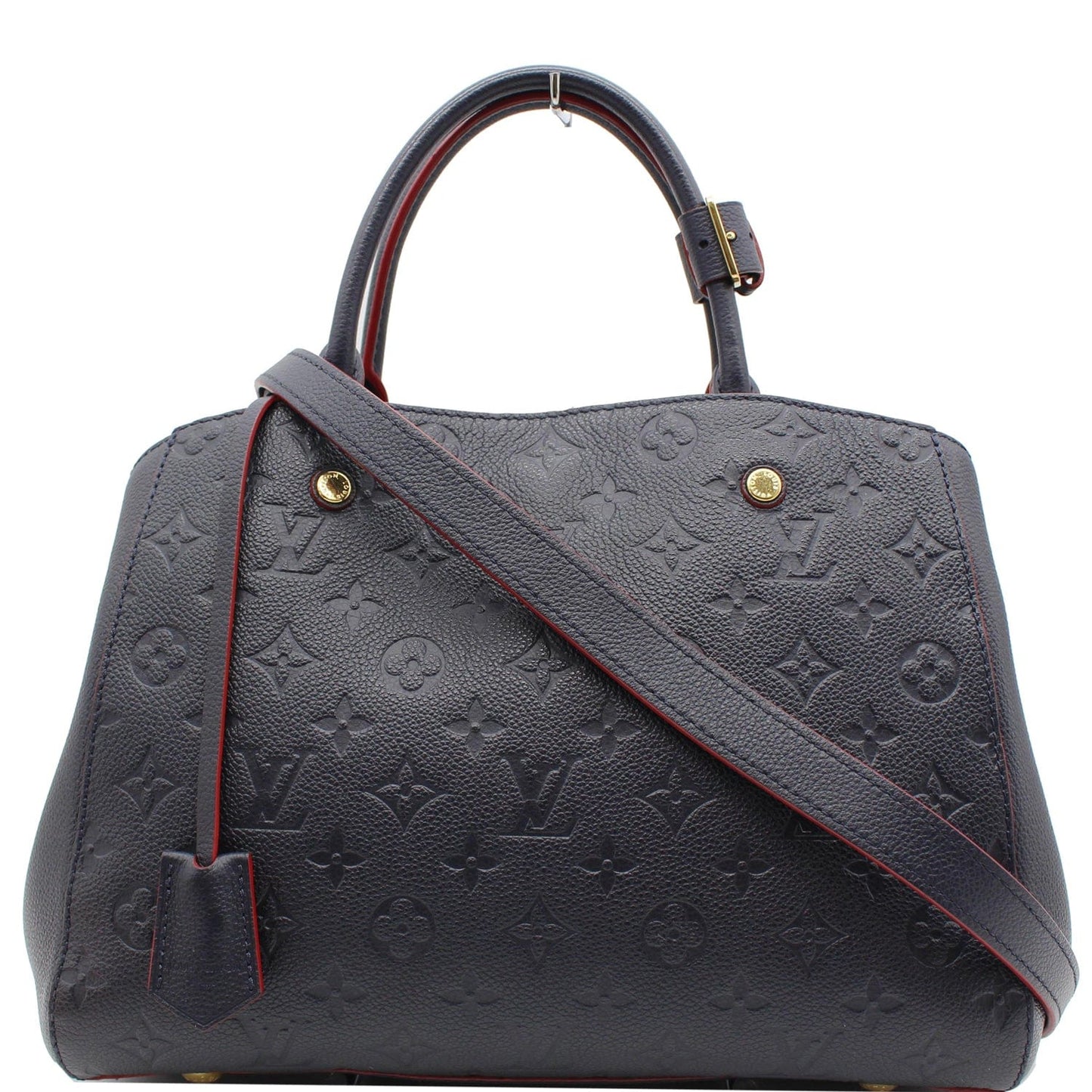 Louis Montaigne Mm Empreinte Shoulder Bag Monogram Blue
