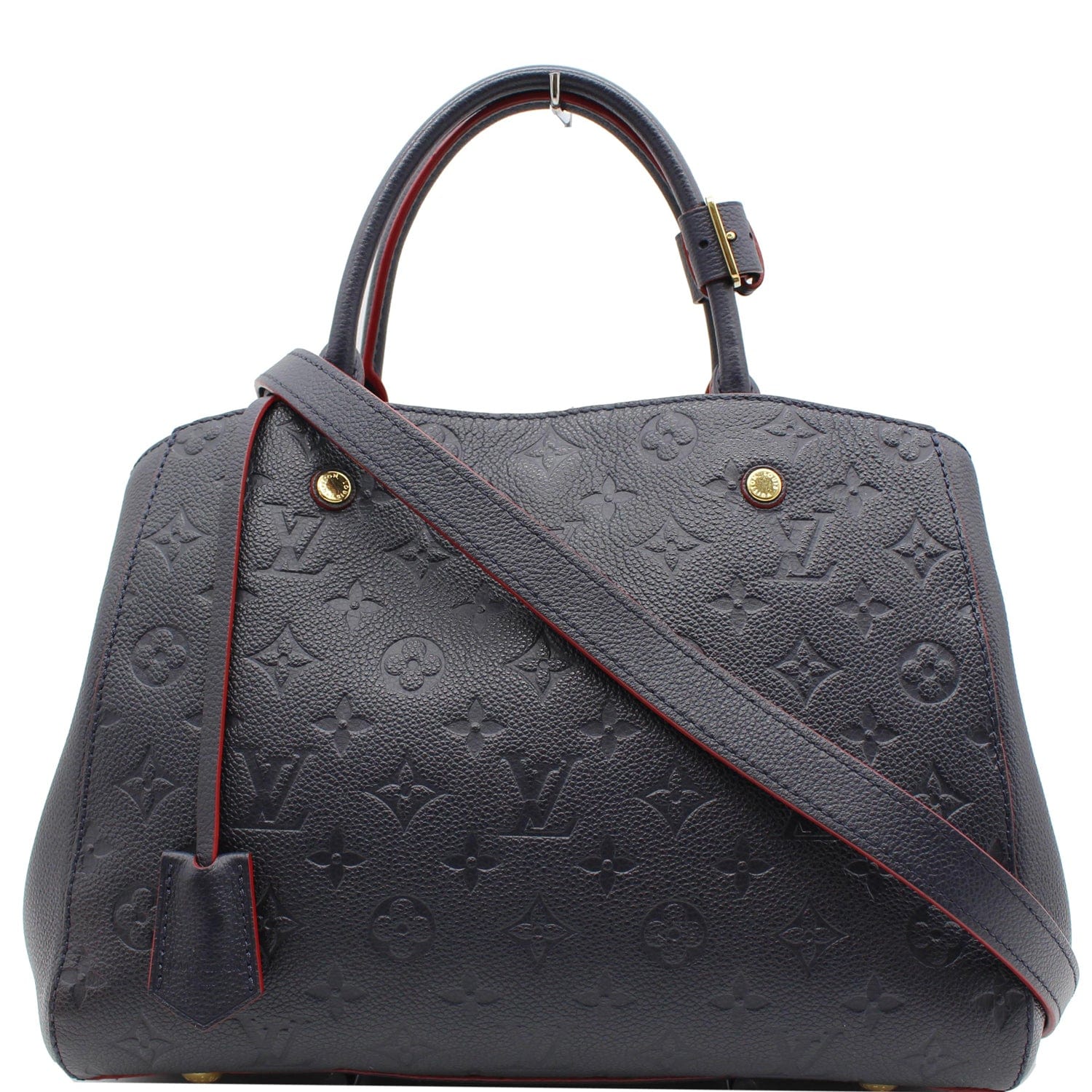 Louis Montaigne Mm Empreinte Shoulder Bag Monogram Blue