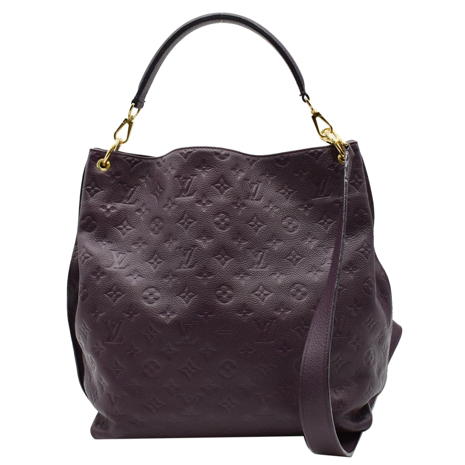 Louis Metis Hobo Empreinte Shoulder Bag Plum Monogram