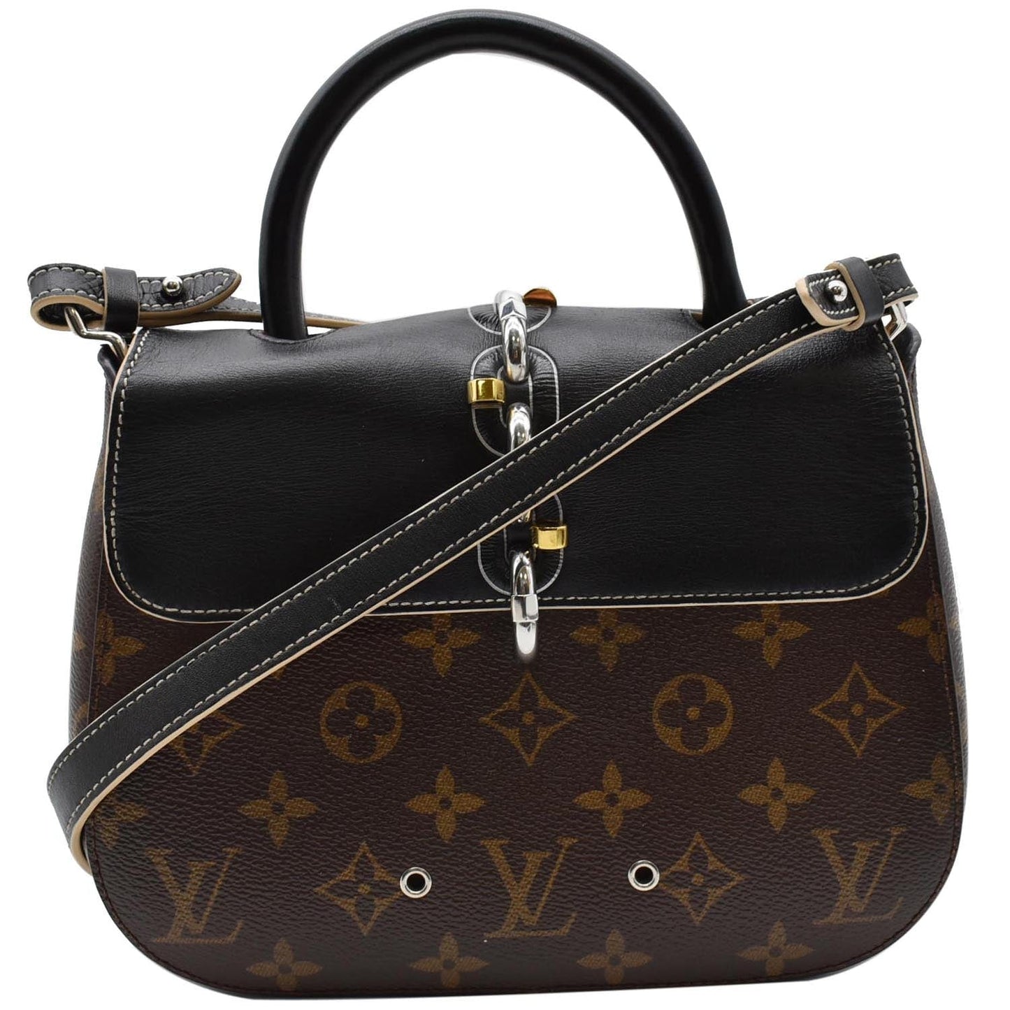 Louis Chain It Shoulder Bag Canvas Monogram