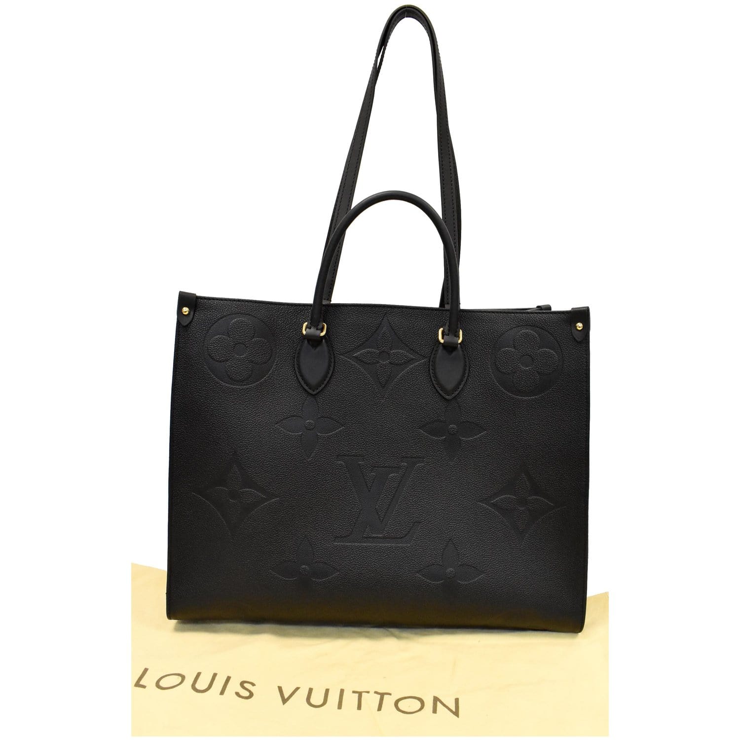 Louis Onthego Gm Empreinte Shoulder Bag Monogram Black