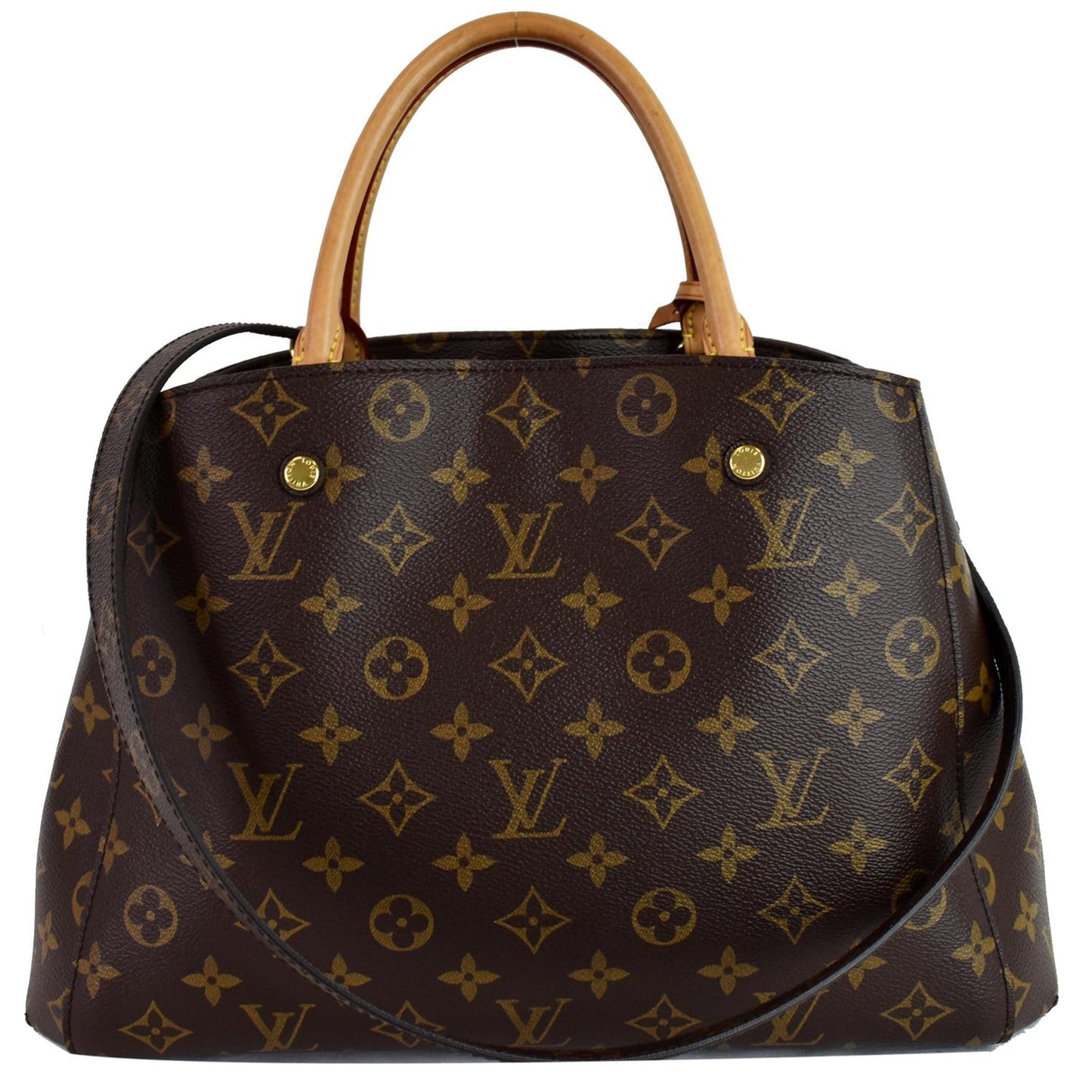 Louis Montaigne Mm Shoulder Bag Canvas Monogram