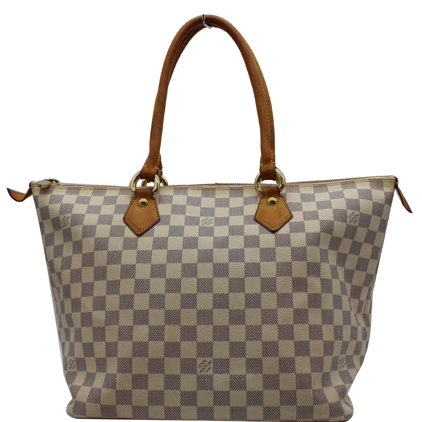 Louis Saleya Mm Damier Azur Tote Bag White Shoulder Bag