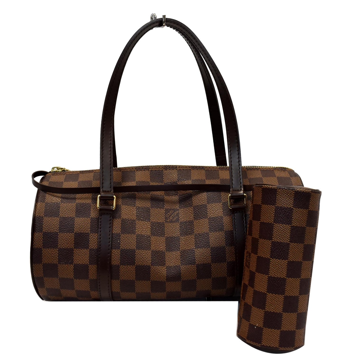 Louis Papillon Damier Ebene Shoulder Handbag Brown Shoulder Bag