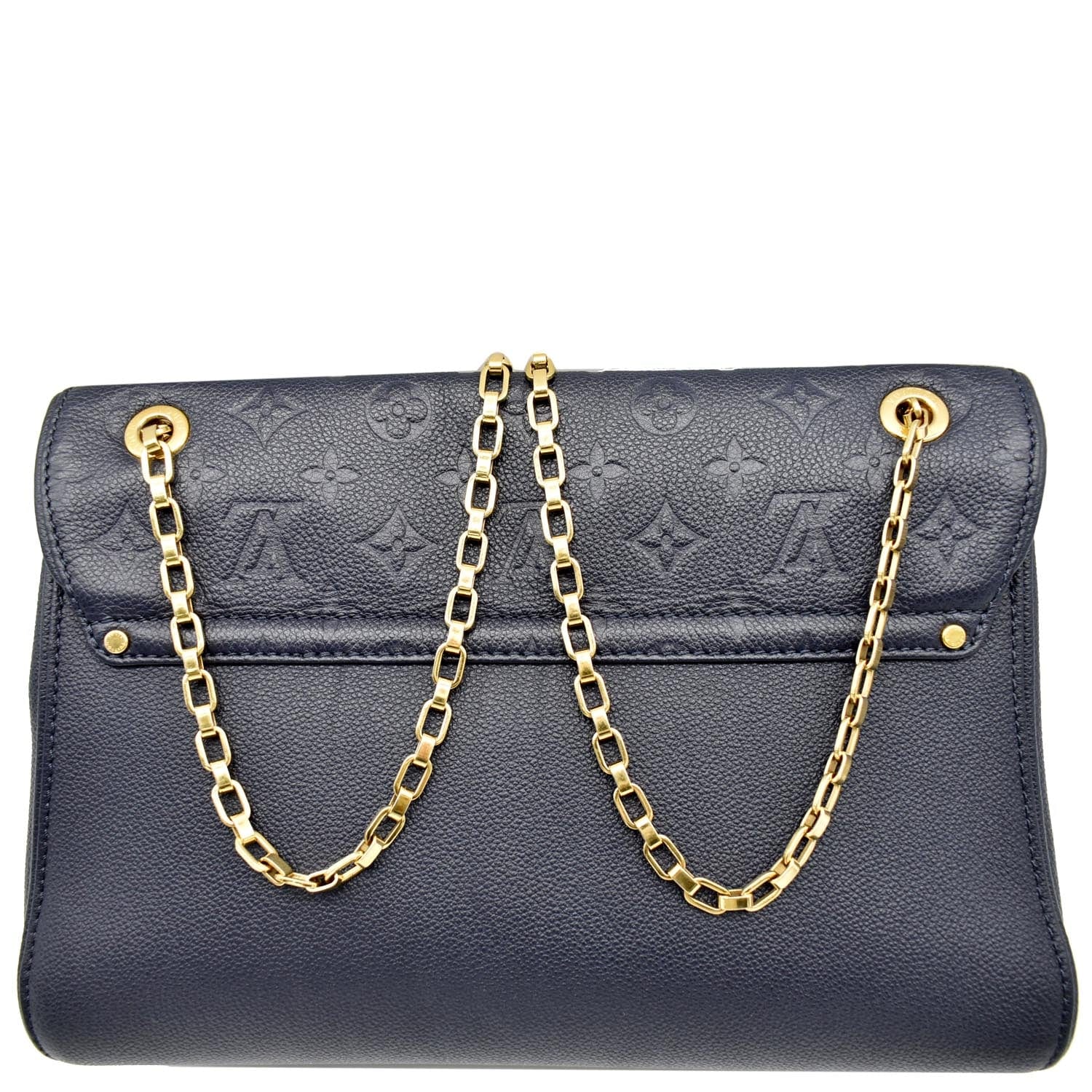 Louis Saint Germain Mm Empreinte Shoulder Bag Leather Monogram