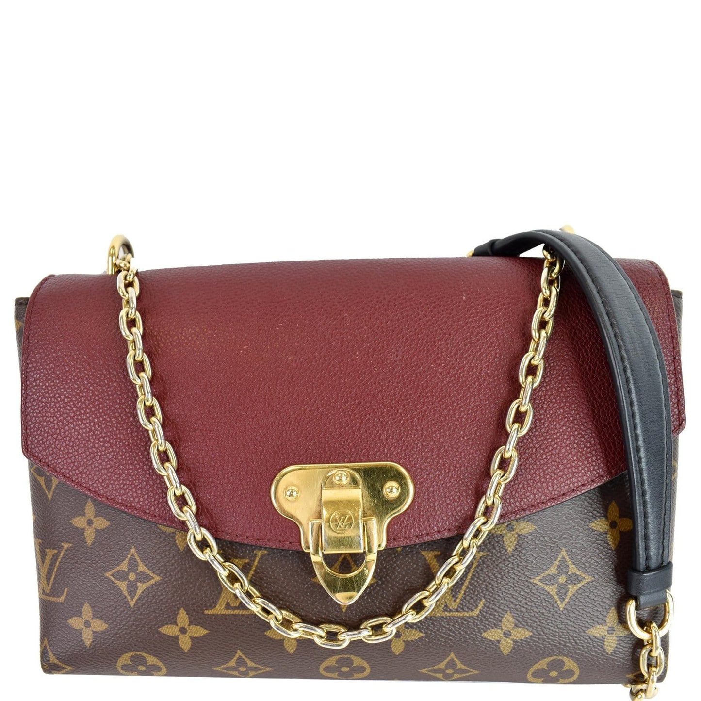 Louis Saint Placide Crossbody Bag Bordeaux Canvas Monogram