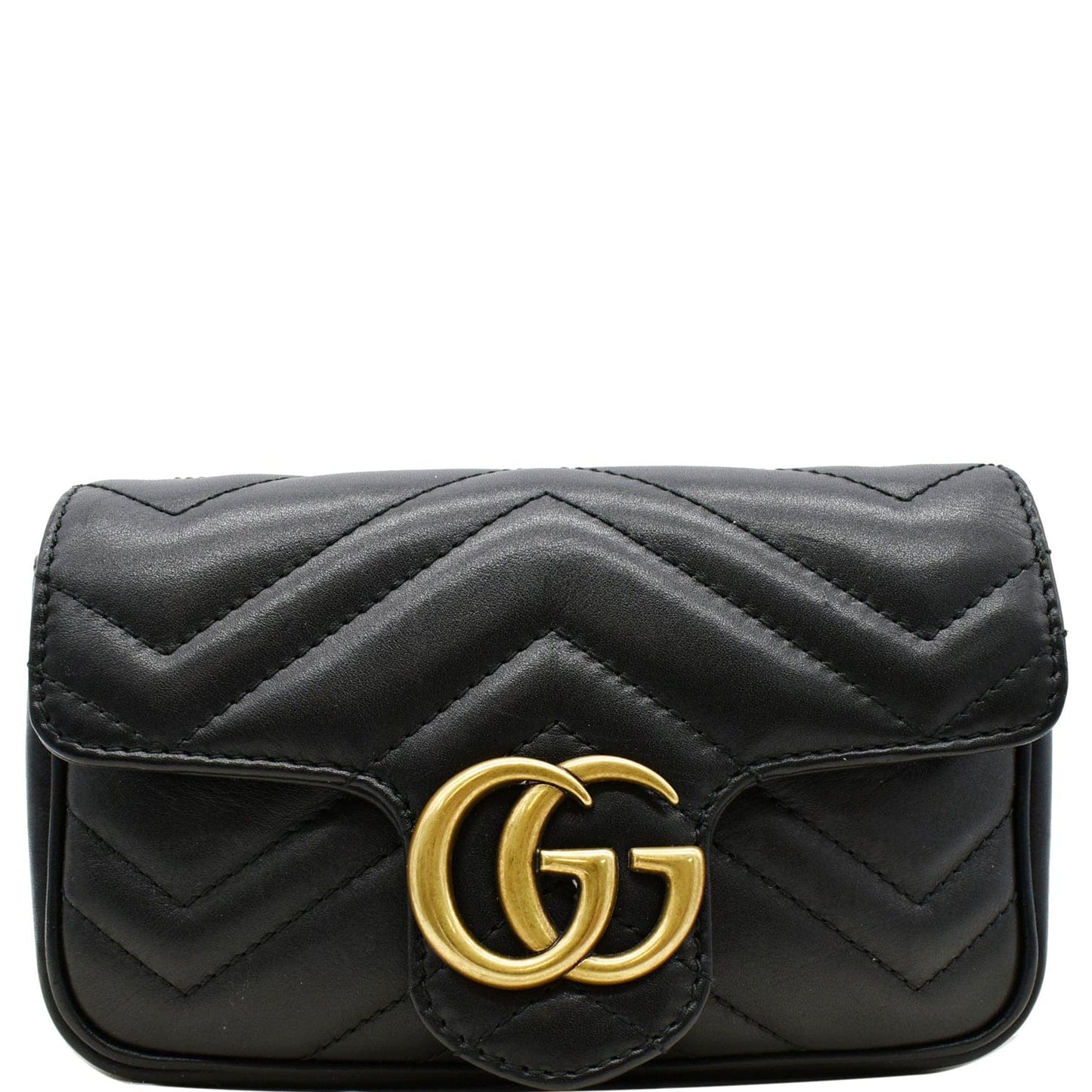 Gucci Marmont Super Mini Crossbody Bag Leather Matelasse