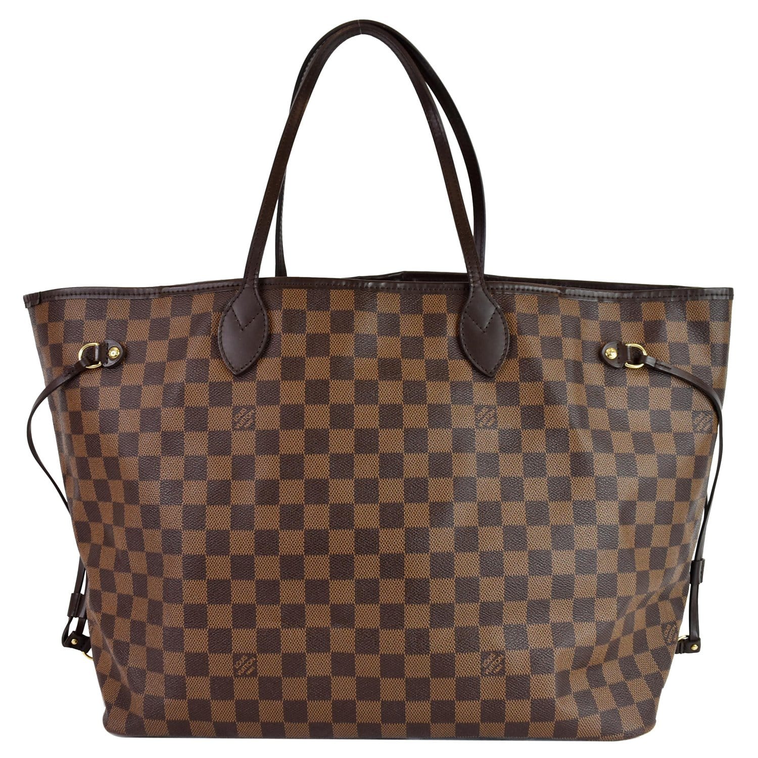 Louis Neverfull Gm Damier Ebene Shoulder Bag Brown