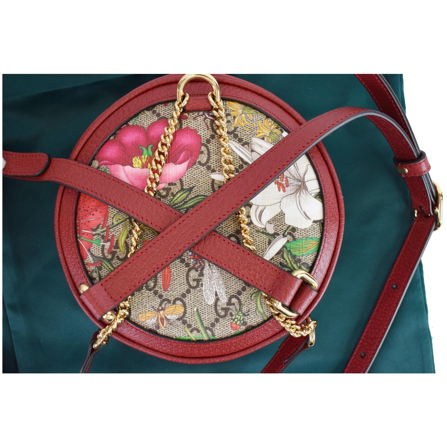 Gucci Ophidia Flora Supreme Backpack Bag Red Mini