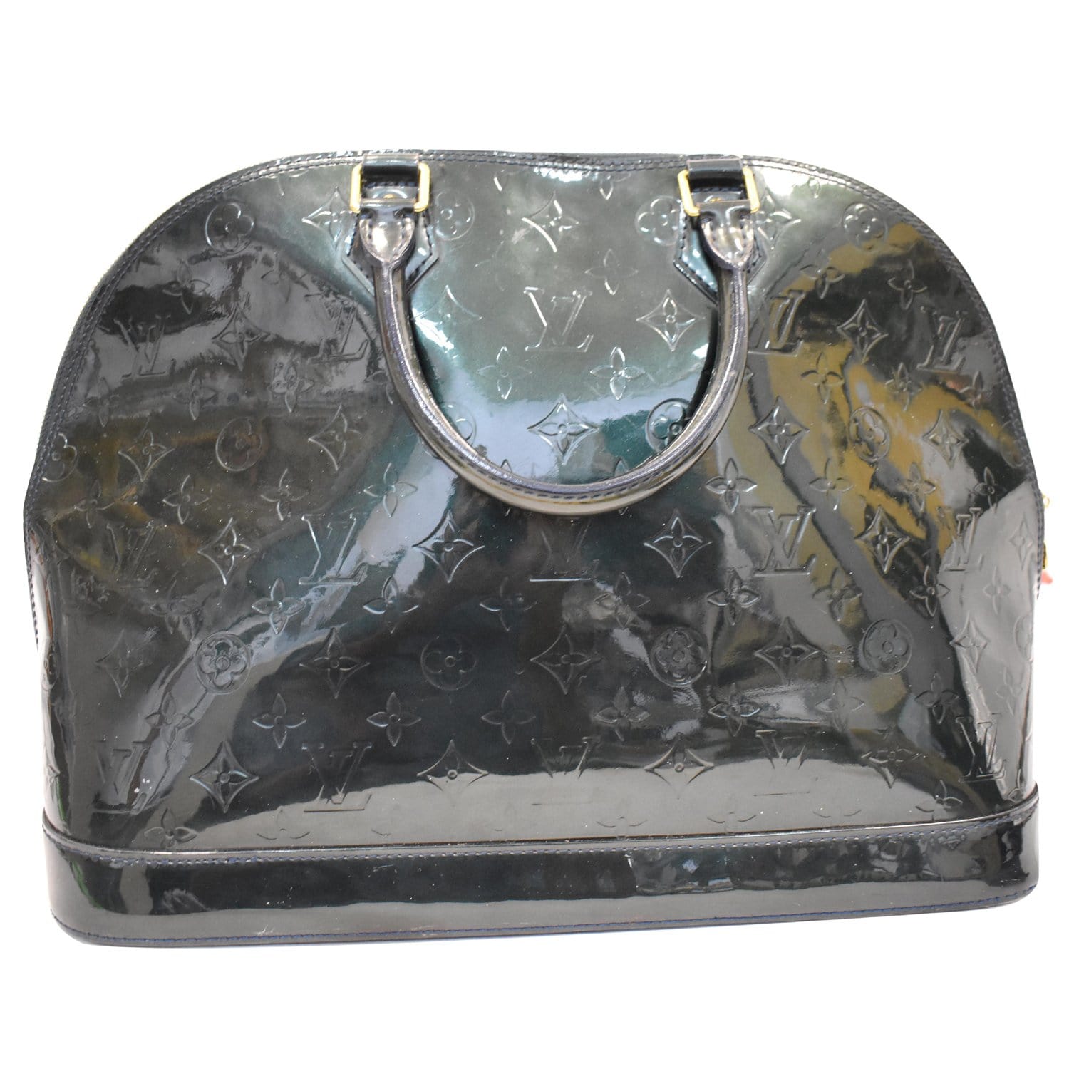 Louis Alma Large Gm Vernis Satchel Bag Leather Monogram Travel Bag