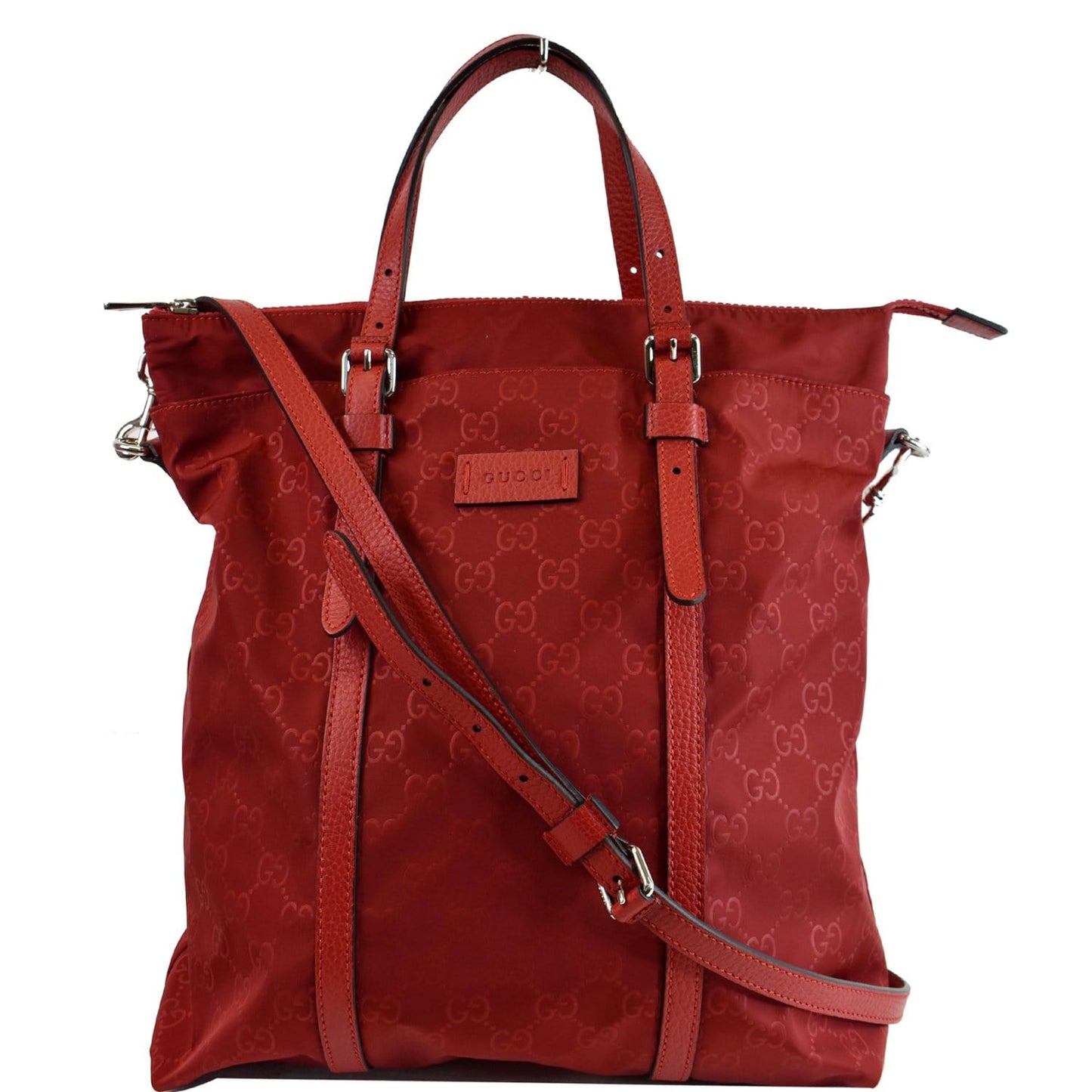 Gucci Medium Tote Shoulder Bag Nylon Monogram