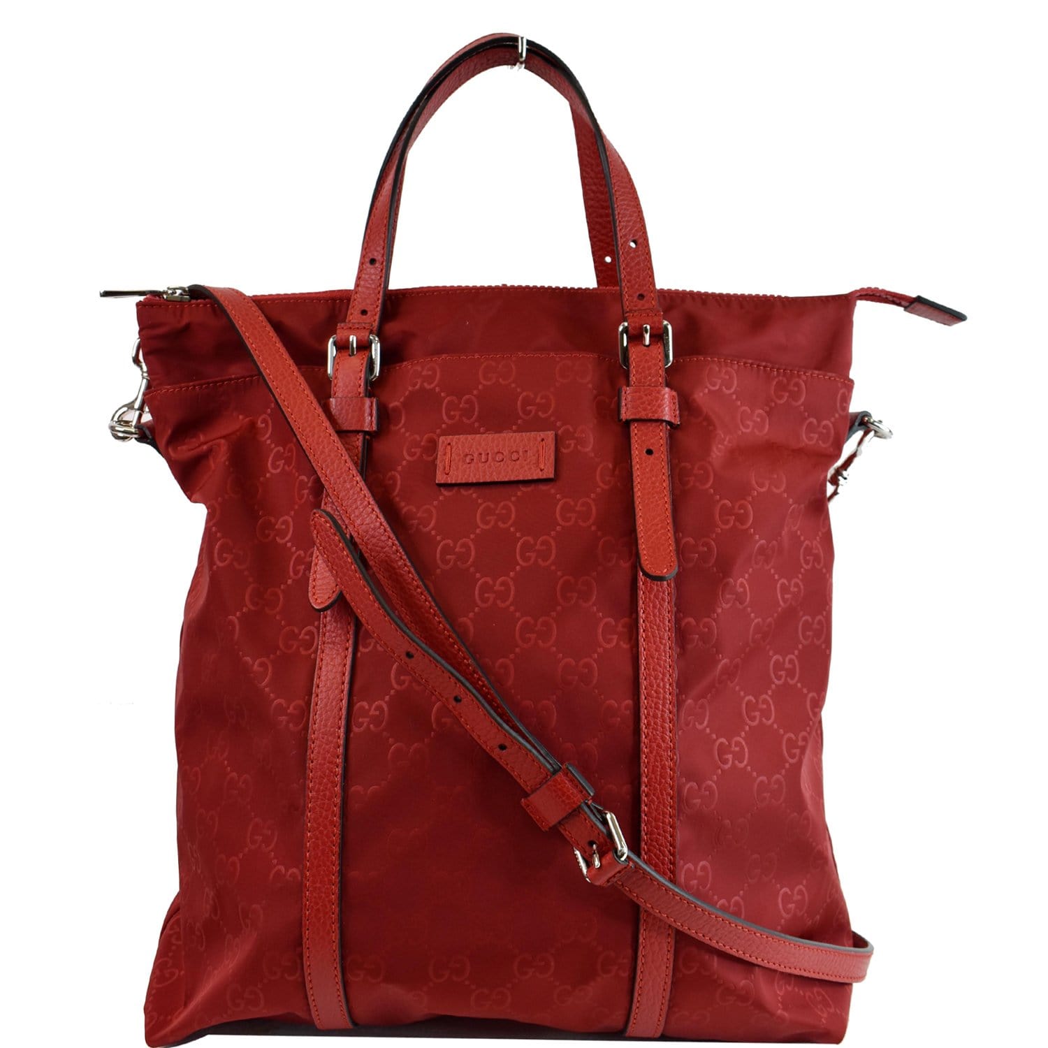 Gucci Medium Tote Shoulder Bag Nylon Monogram