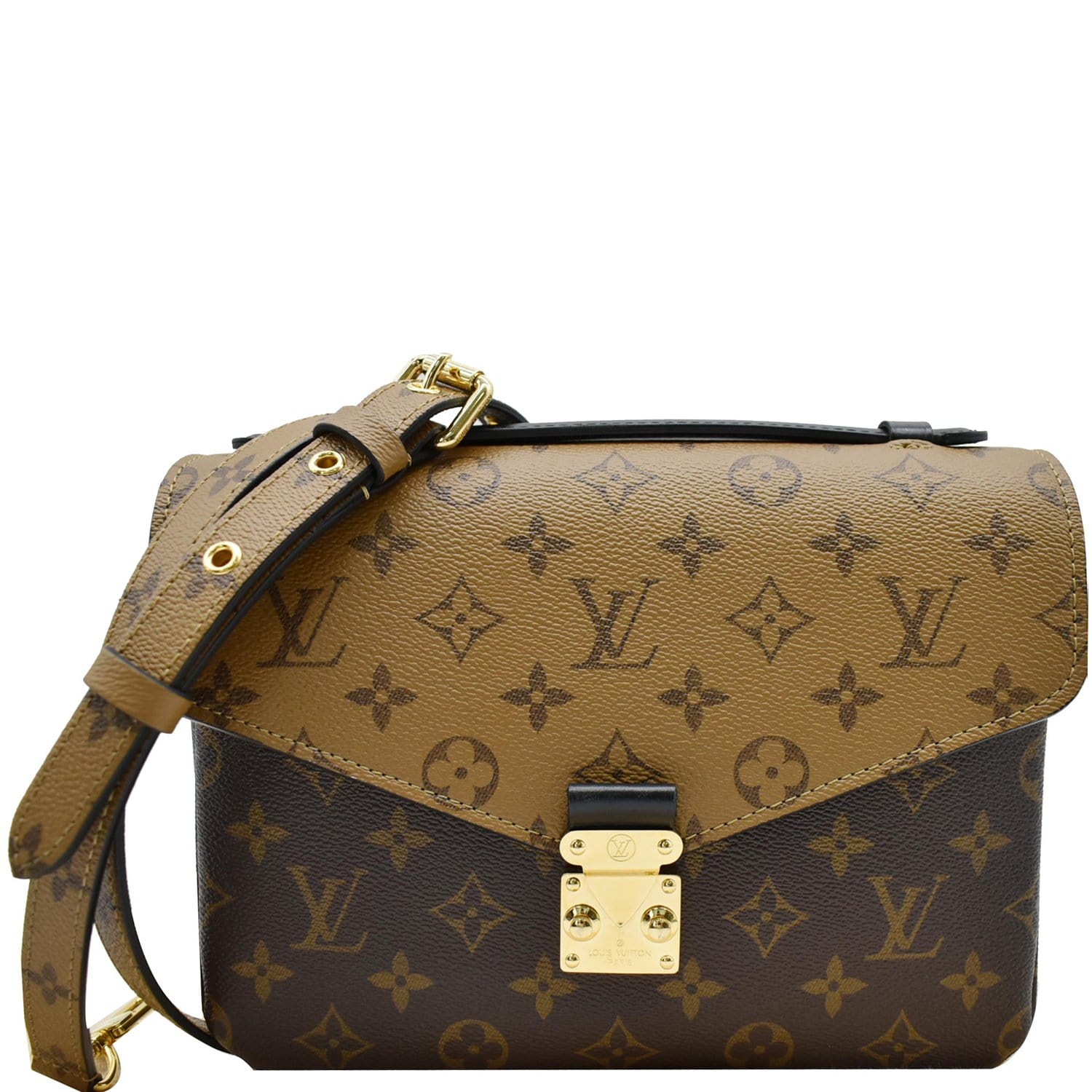 Louis Metis Pochette Reverse Crossbody Bag Canvas Monogram