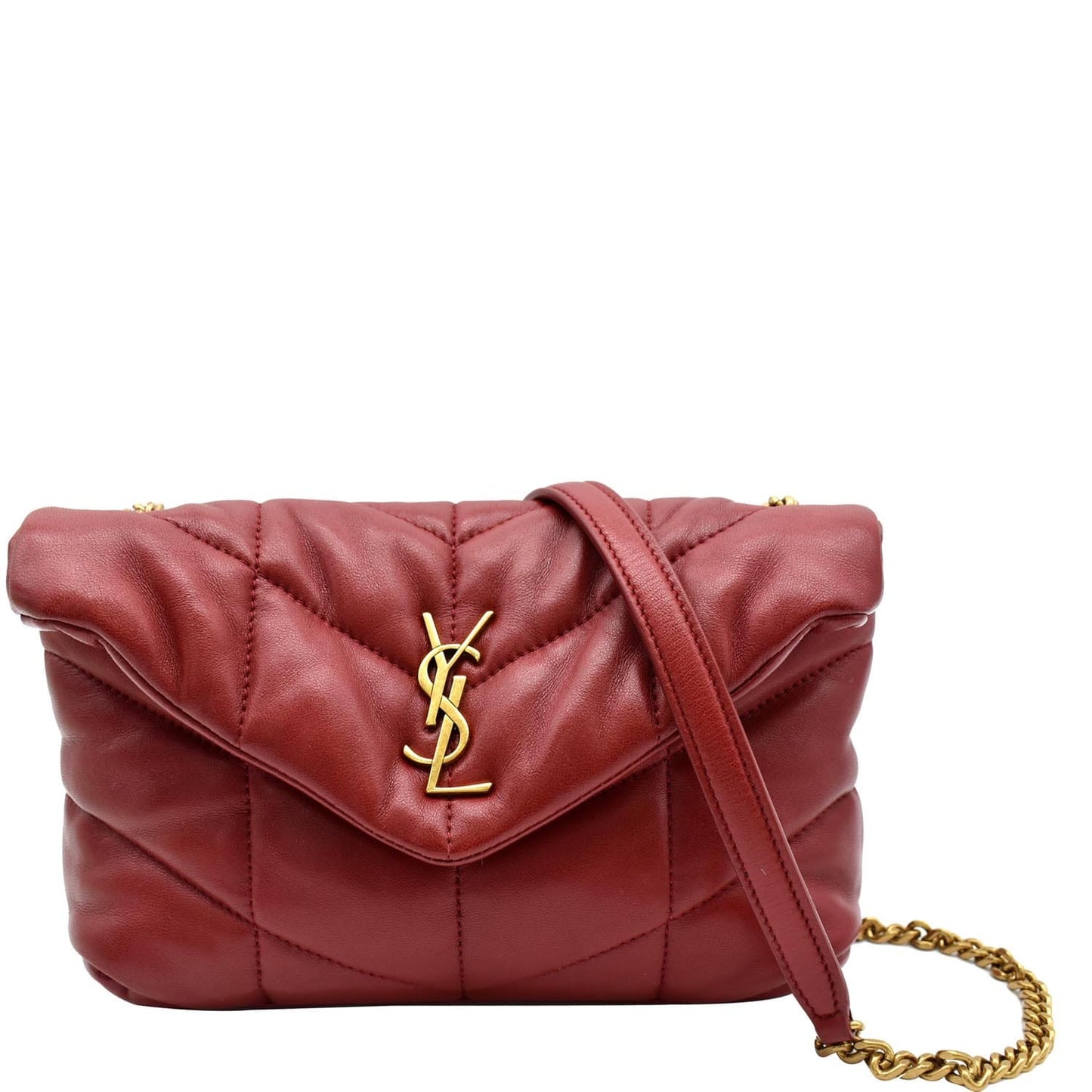 YSL Saint Laurent Saint Small Loulou Puffer Crossbody Bag Leather Quilted